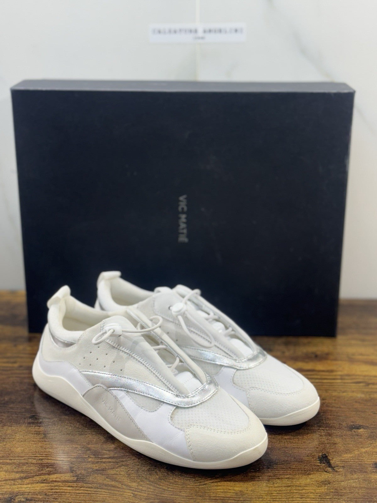 Vic Matie’ Sneaker Ondina Pelle Bianca Extra Light Donna 39