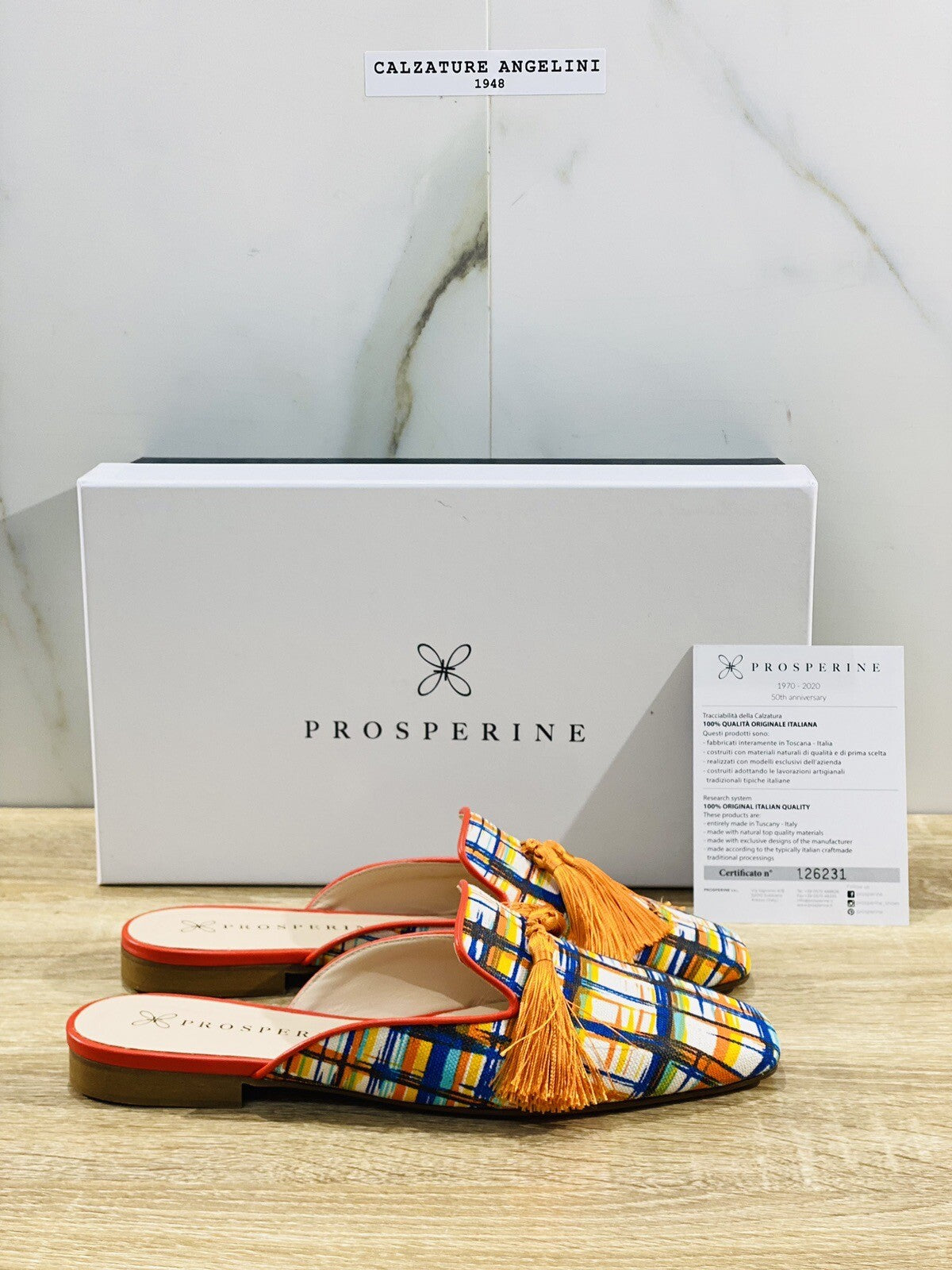 Prosperine Sabot Donna Tessuto Multicolor Handmade Sacchetto 40.5