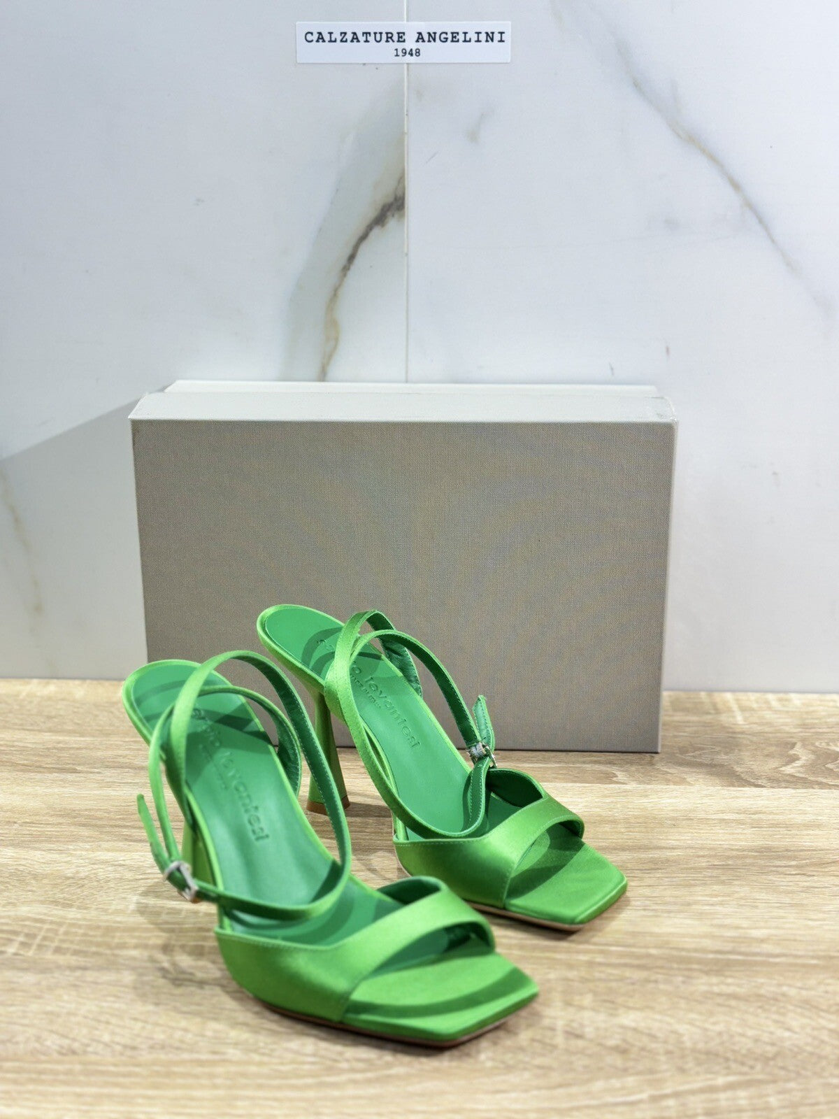 Sergio Levantesi Sandalo Donna Tania Raso Smeraldo Luxury Woman Sandal 36