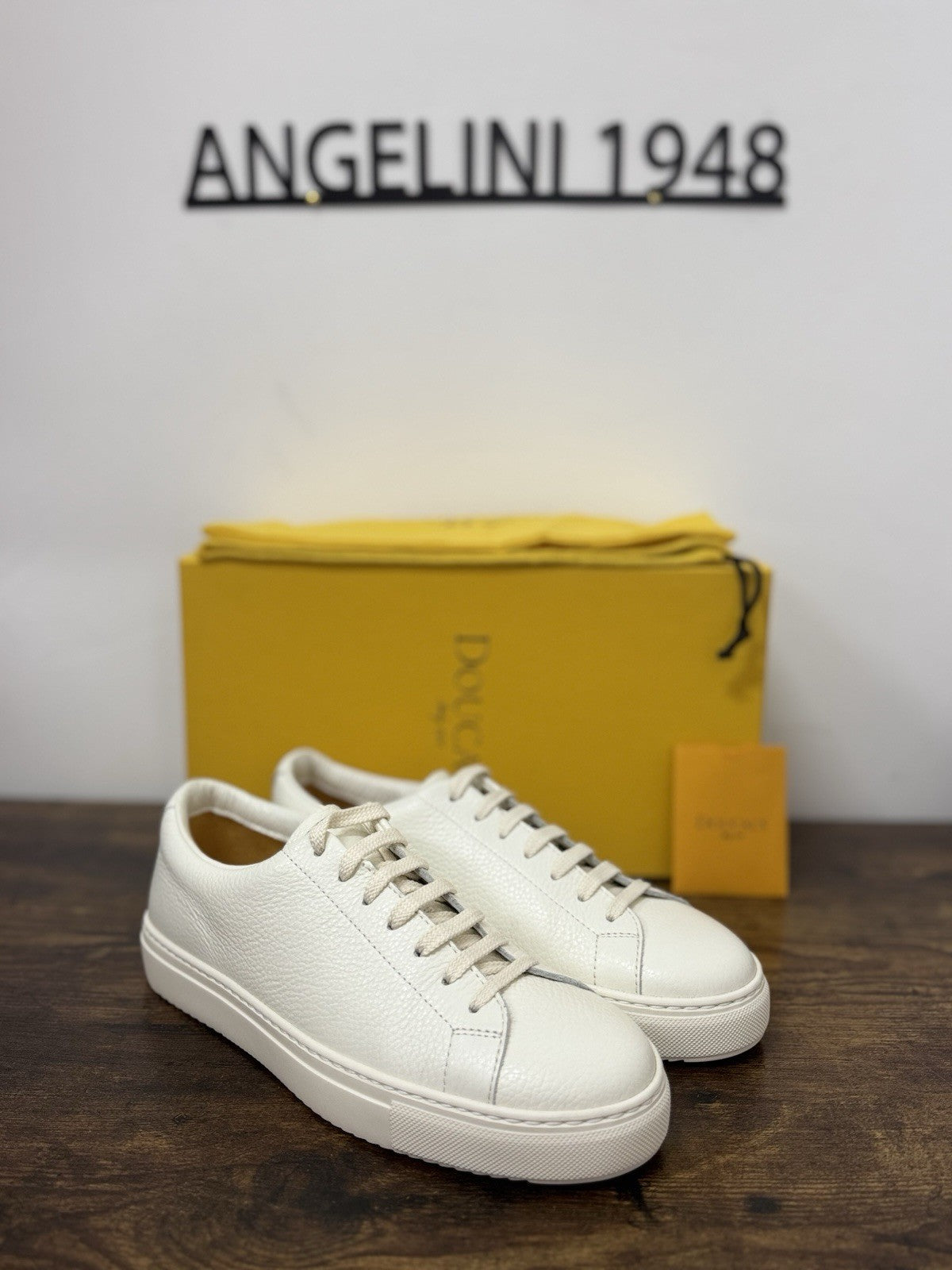 Doucal’s Sneaker Pelle Bianca Icon Casual Scarpa Uomo 42