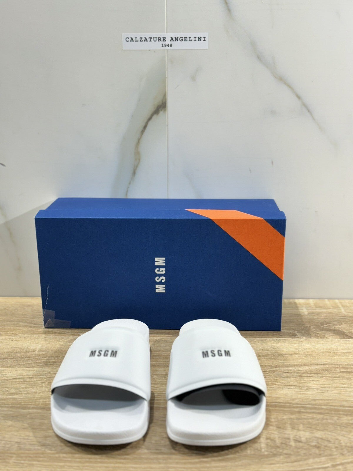 MSGM Sandalo Uomo Ciabatta Bianco Gomma Luxury Slide 40