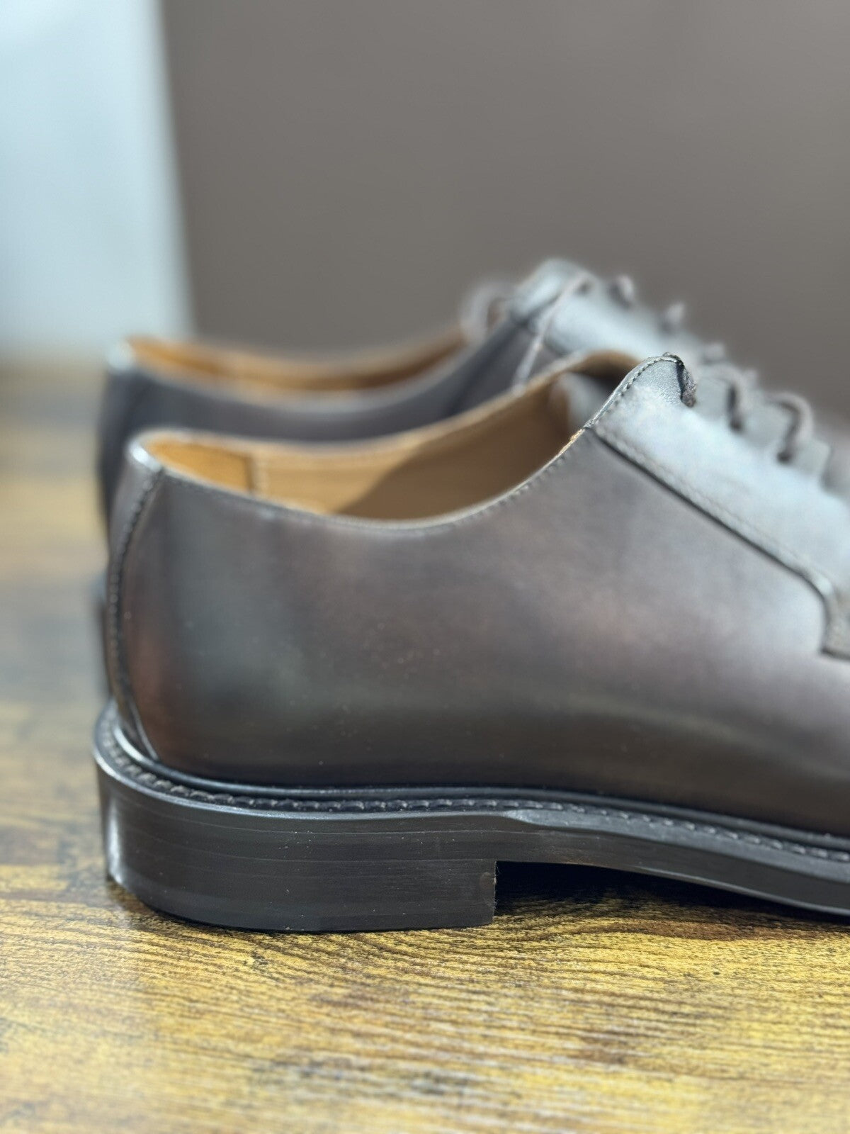 Brugnoli Derby Uomo Shannon Pelle T Moro Lavorazione Blake Made In Italy 40