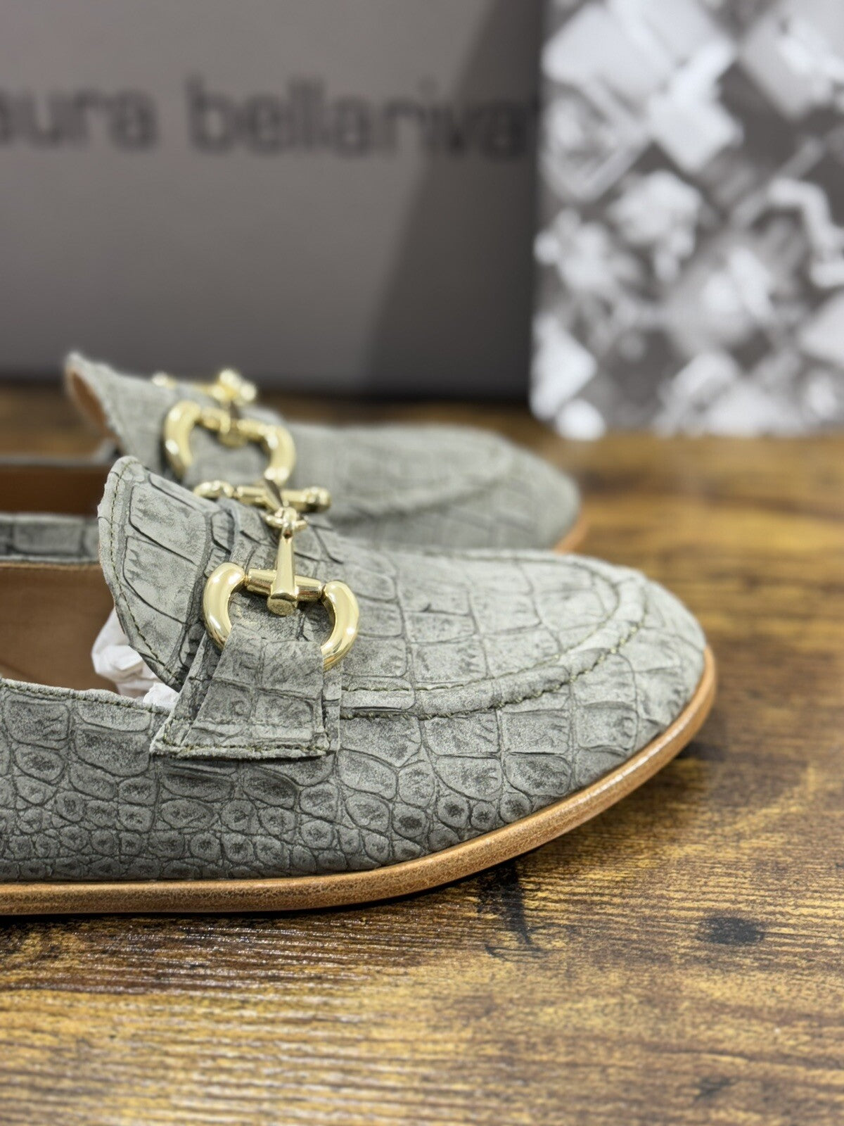 Laura Bellariva Mocassino Donna Verde Pelle Flexible Extra light 37
