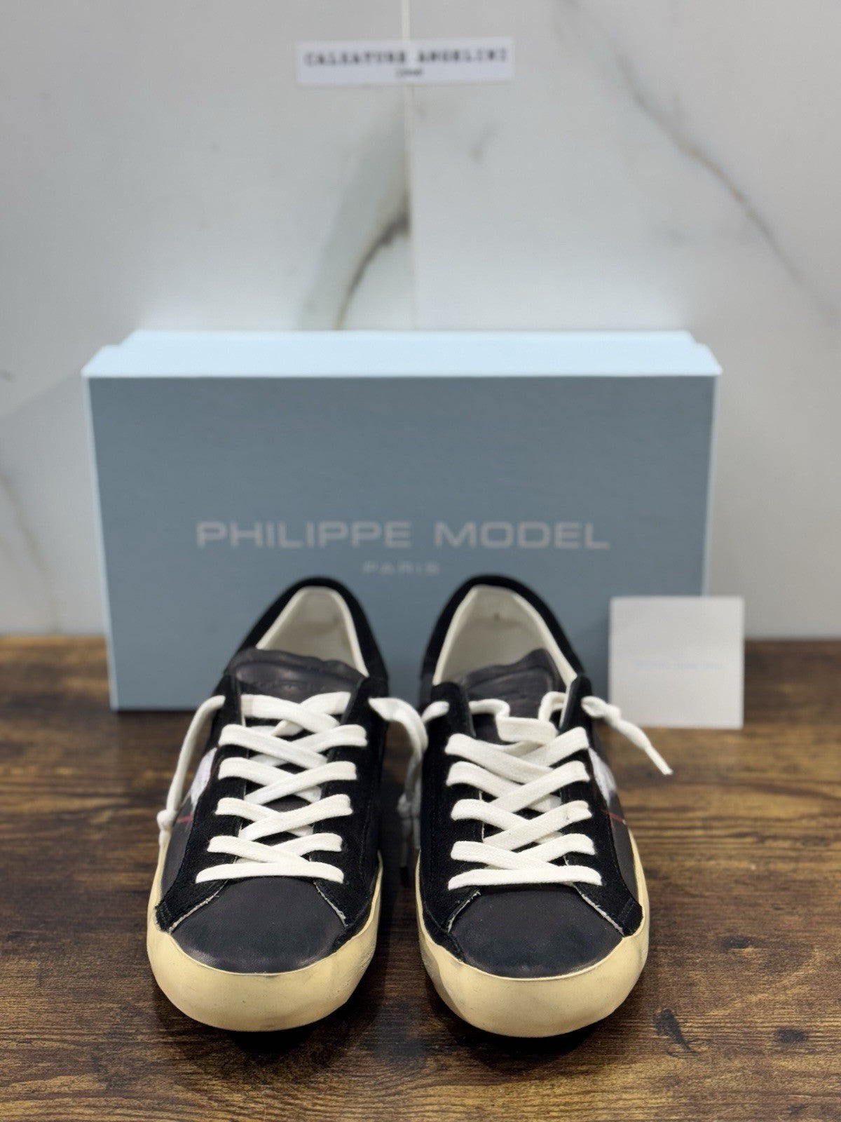 Philippe Model Paris L u Pelle Nera Casual Uomo 41
