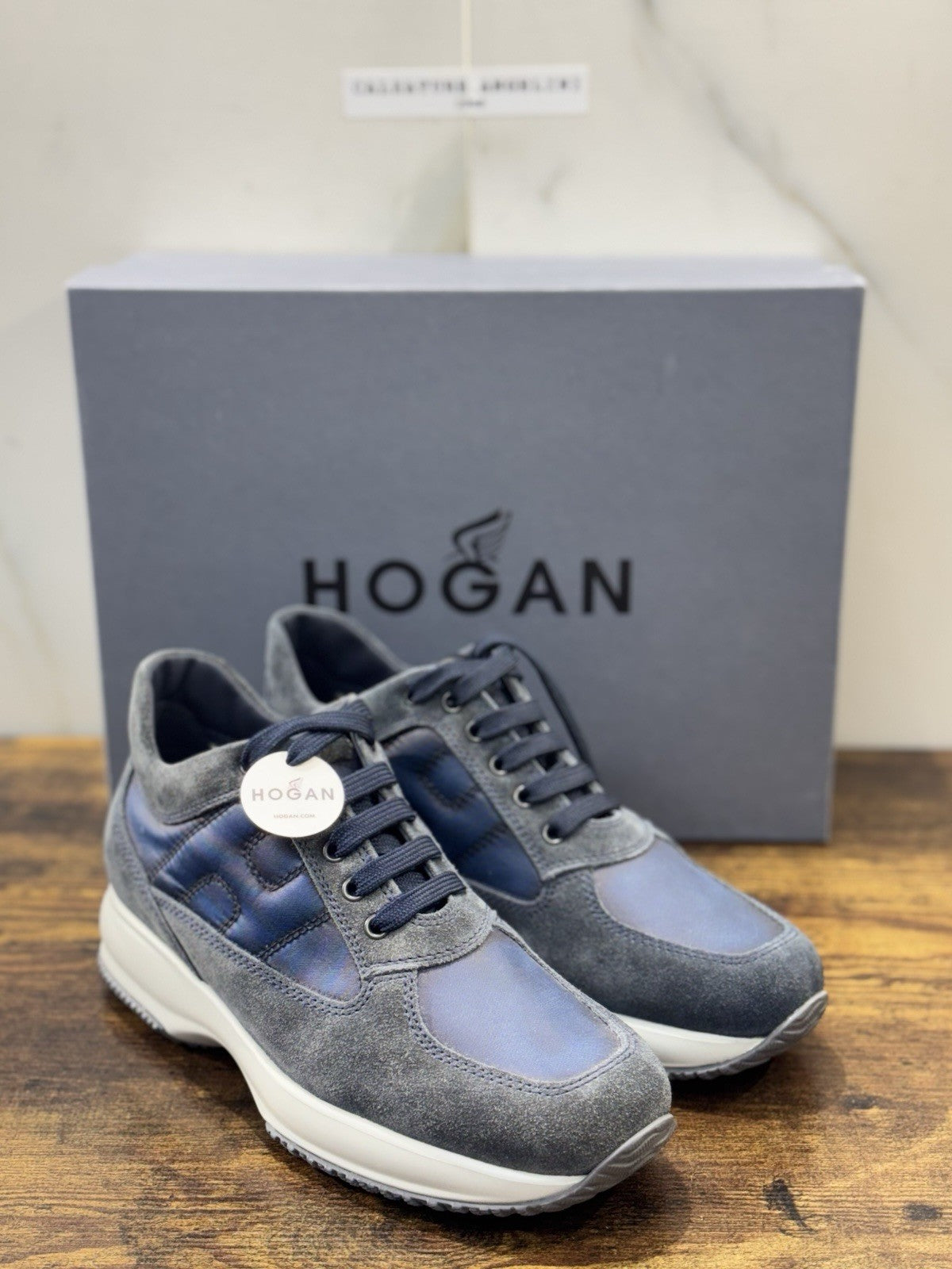 Hogan Interactive Suede Blu Casual Uomo Hogan 42