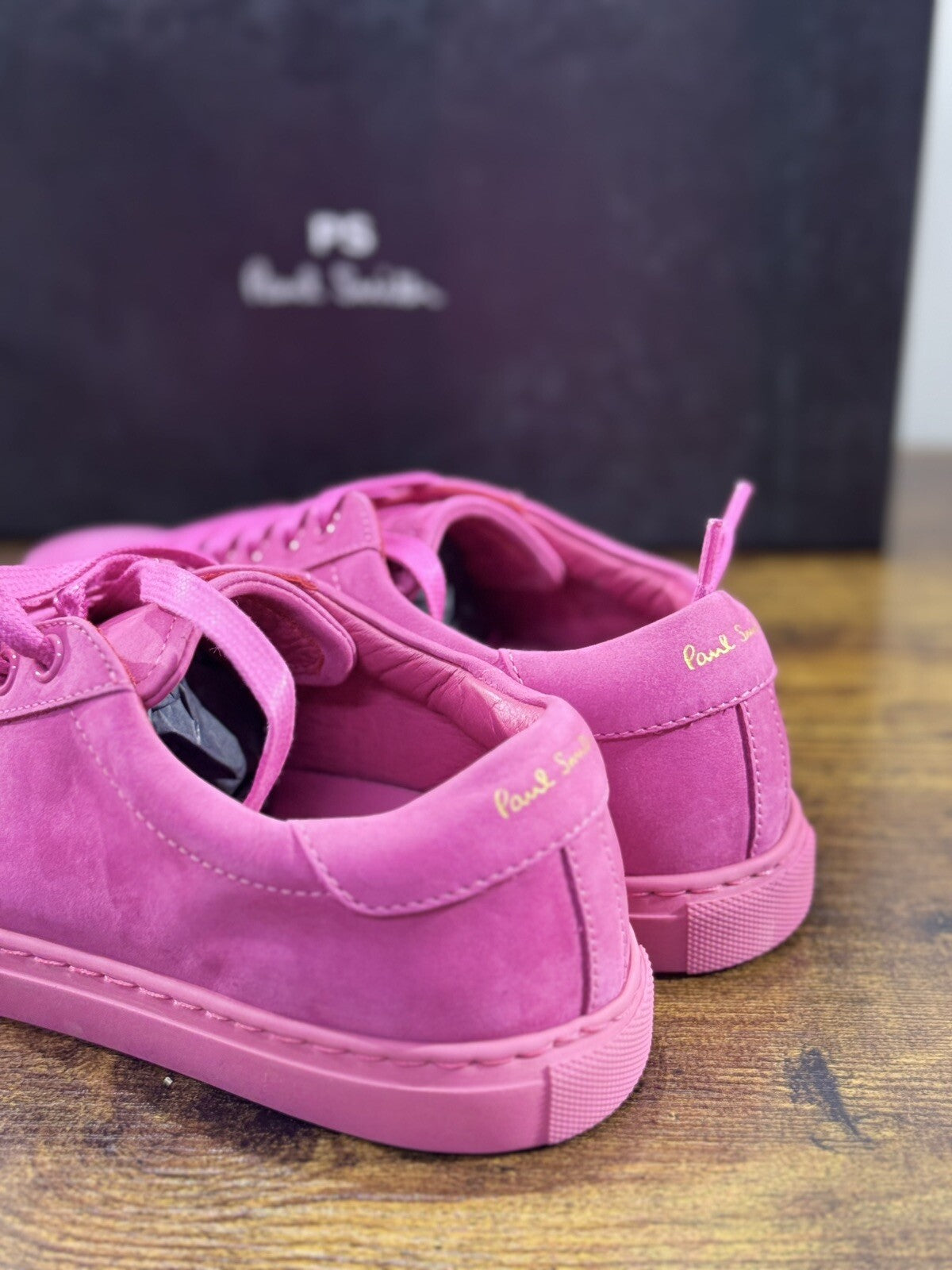 Paul Smith Sneaker Donna Pelle Pink Casual Luxury Woman Shoes 35