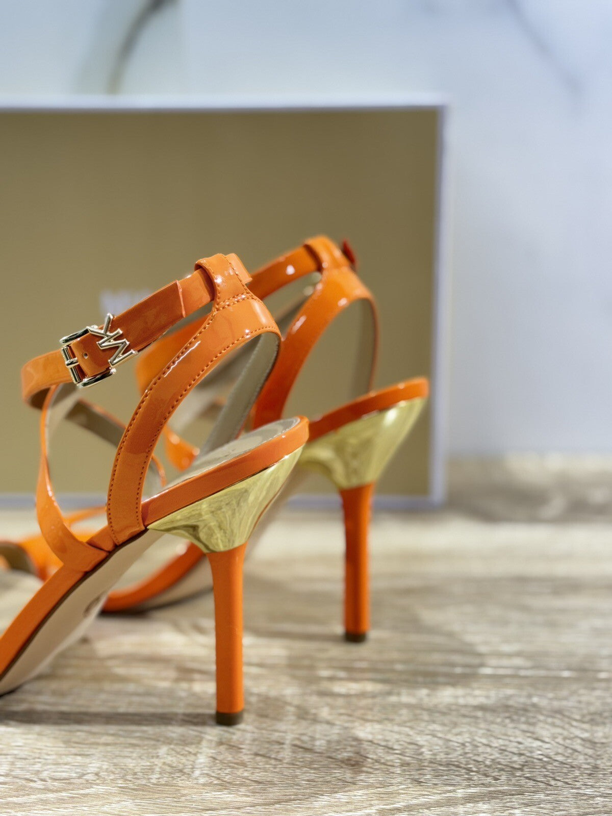 Michael Kors ASHA Arancio Sandalo Donna Pelle Michael Kors Woman 36