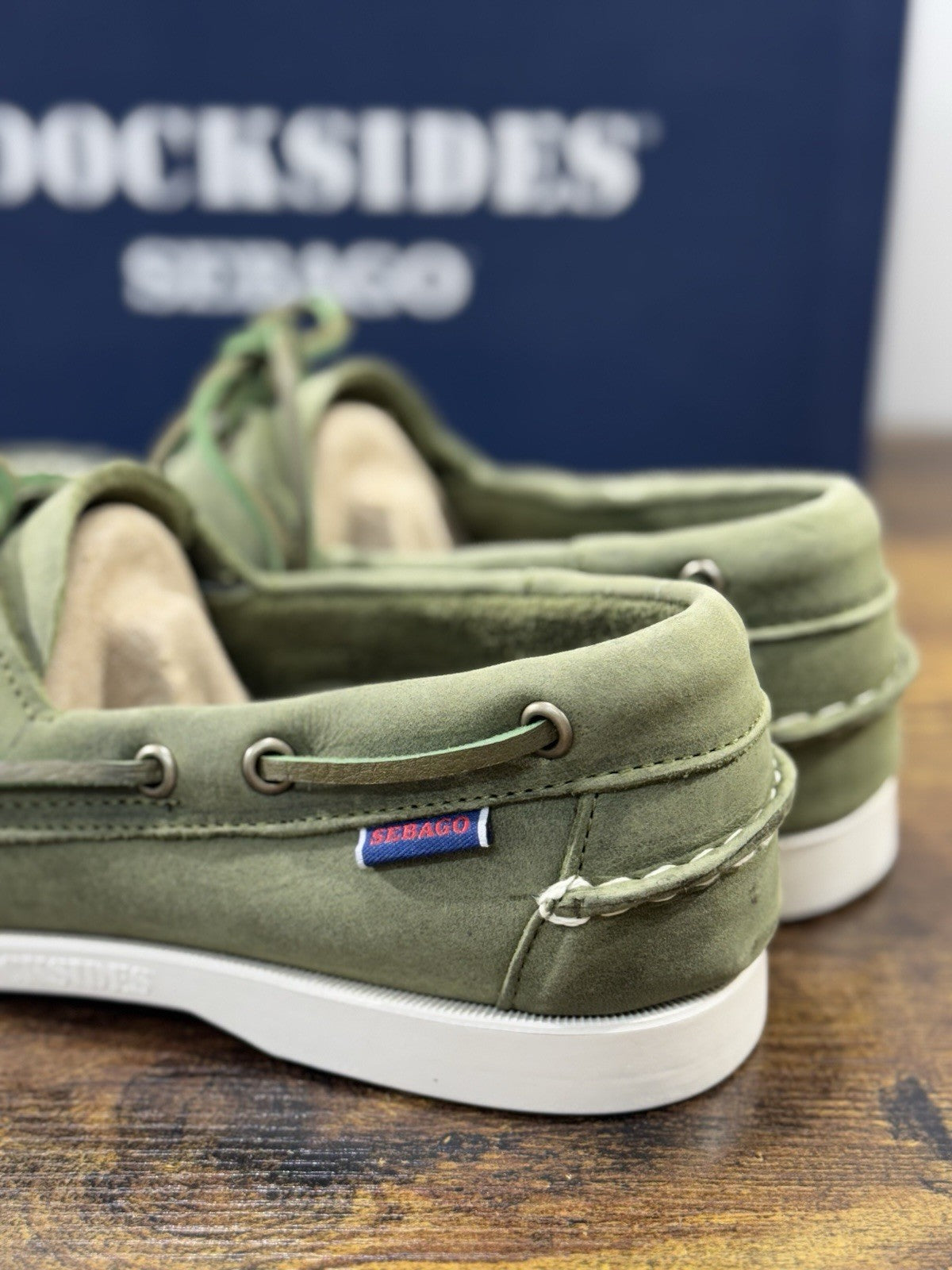 Sebago Docksides Portland Crazy Green Scarpa Da Barca Uomo Sebago 41