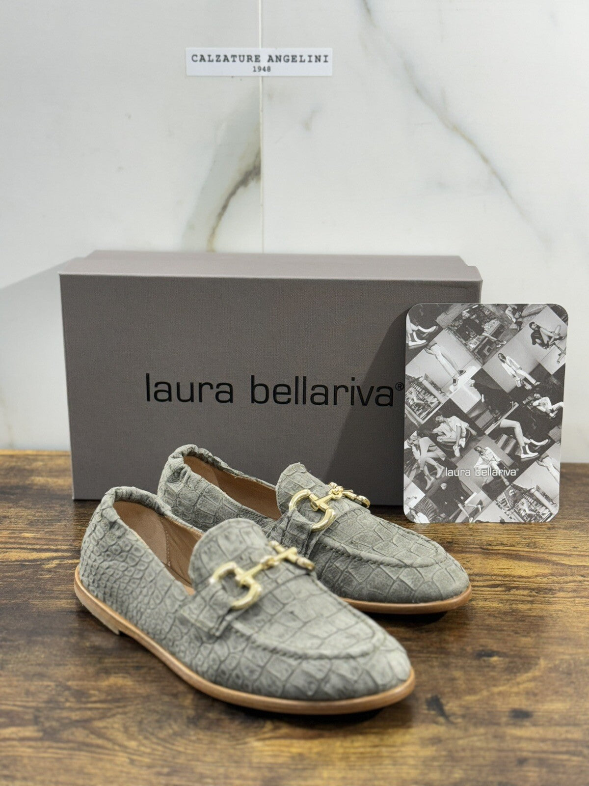 Laura Bellariva Mocassino Donna Verde Pelle Flexible Extra light 37