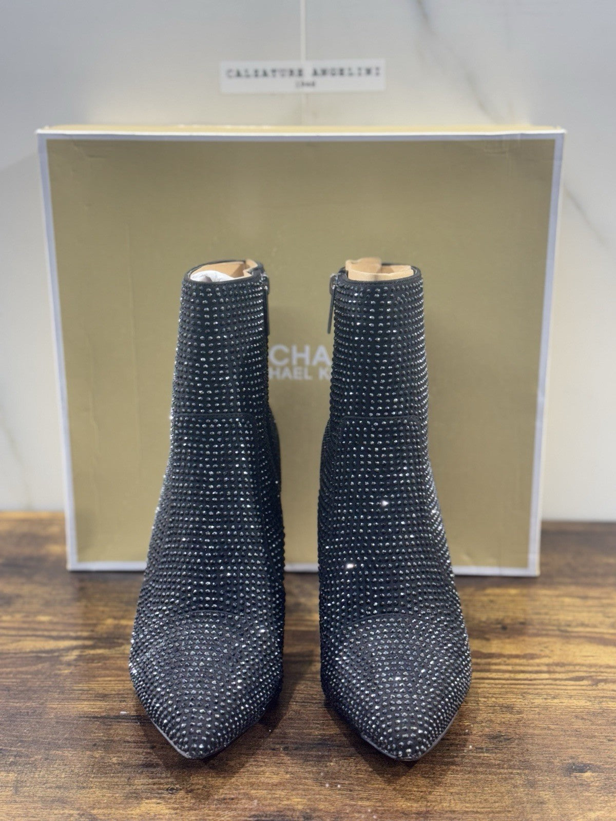 Michael Kors Rue Stiletto Bootie Donna Pelle Nero Casual Donna 37