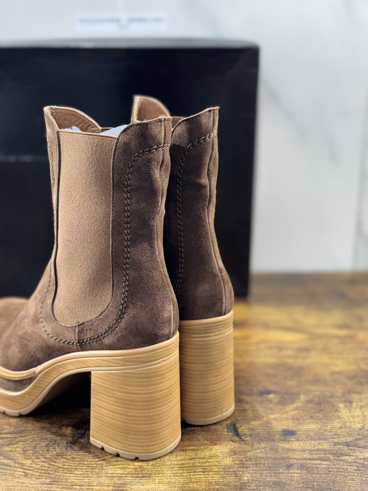 Pons Quintana Stivaletto Donna Suede Ebano Con Tacco Luxury Boot 36