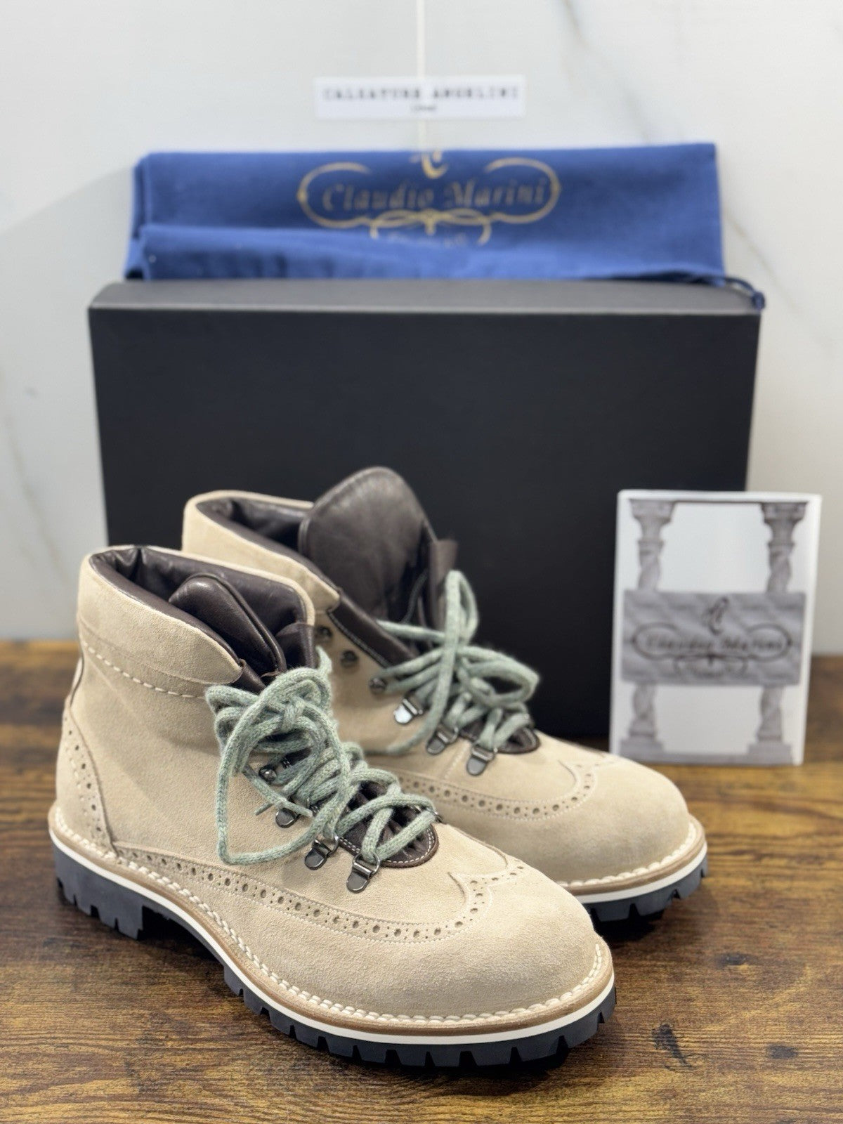 Claudio Marini Pedula Mountain Boot Uomo Fatta A Mano Calzolaio Marchigiano 41