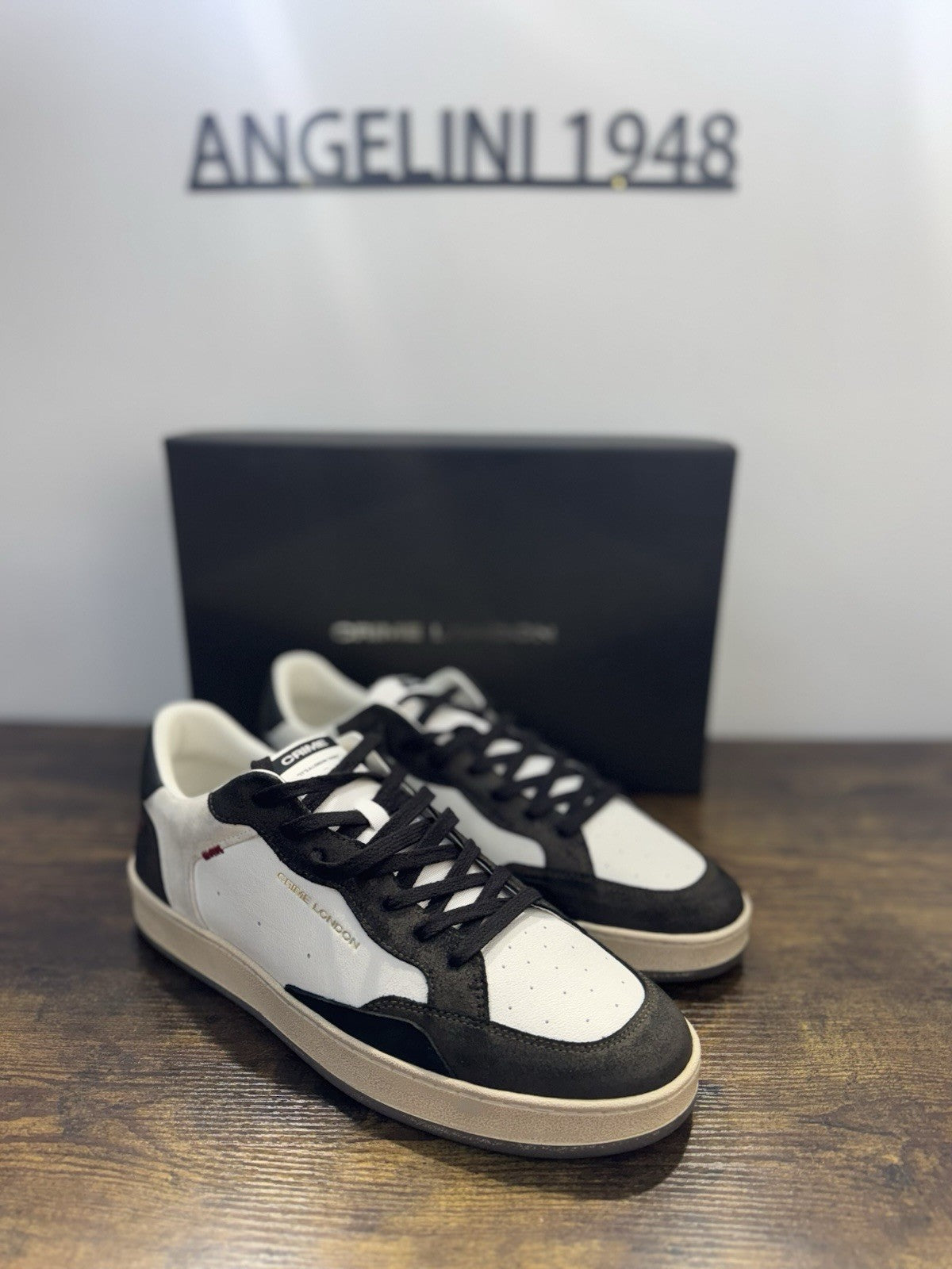 Crime London Sneaker Chelsea Pelle Brown Bianca Causal Uomo 45