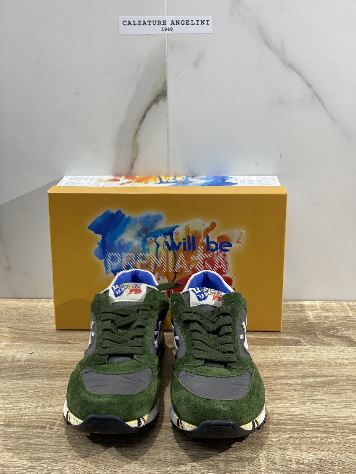 Premiata Sneaker Bambino Modello Zac Zac Suede Verde Casual Premiata 31