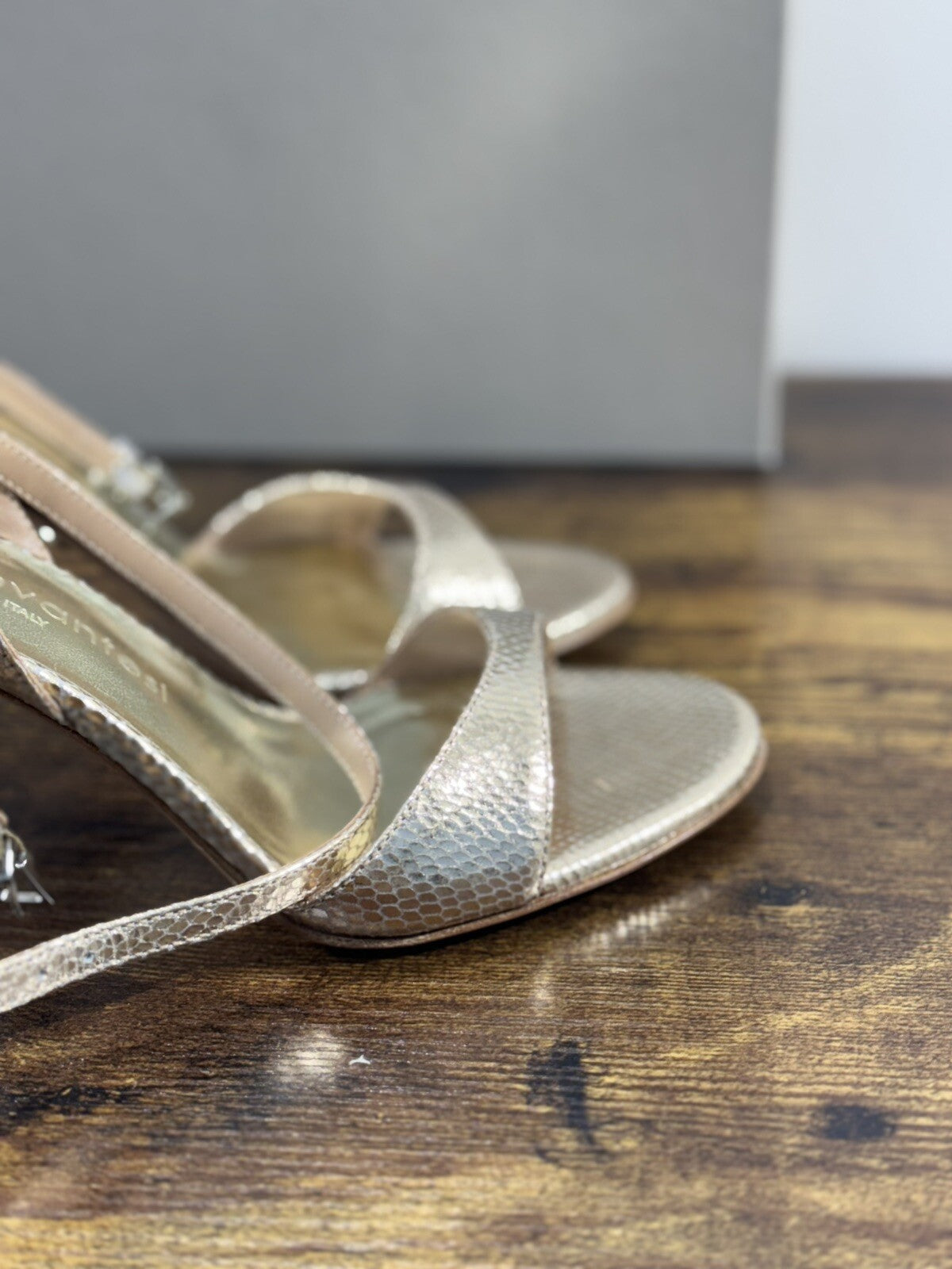 Sergio Levantesi Sandalo Donna Haverly Platino Luxury Woman Sandal 40