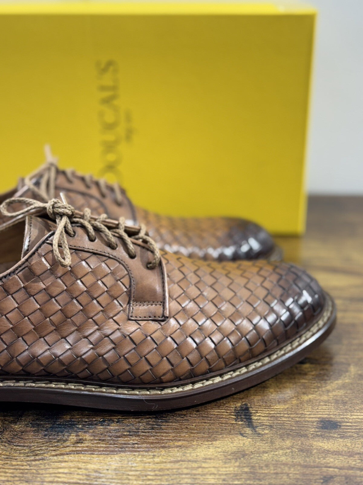 Doucal’s Scarpa Uomo Derby Intrecciato A Mano Luxury Men Doucal’s Shoes 43