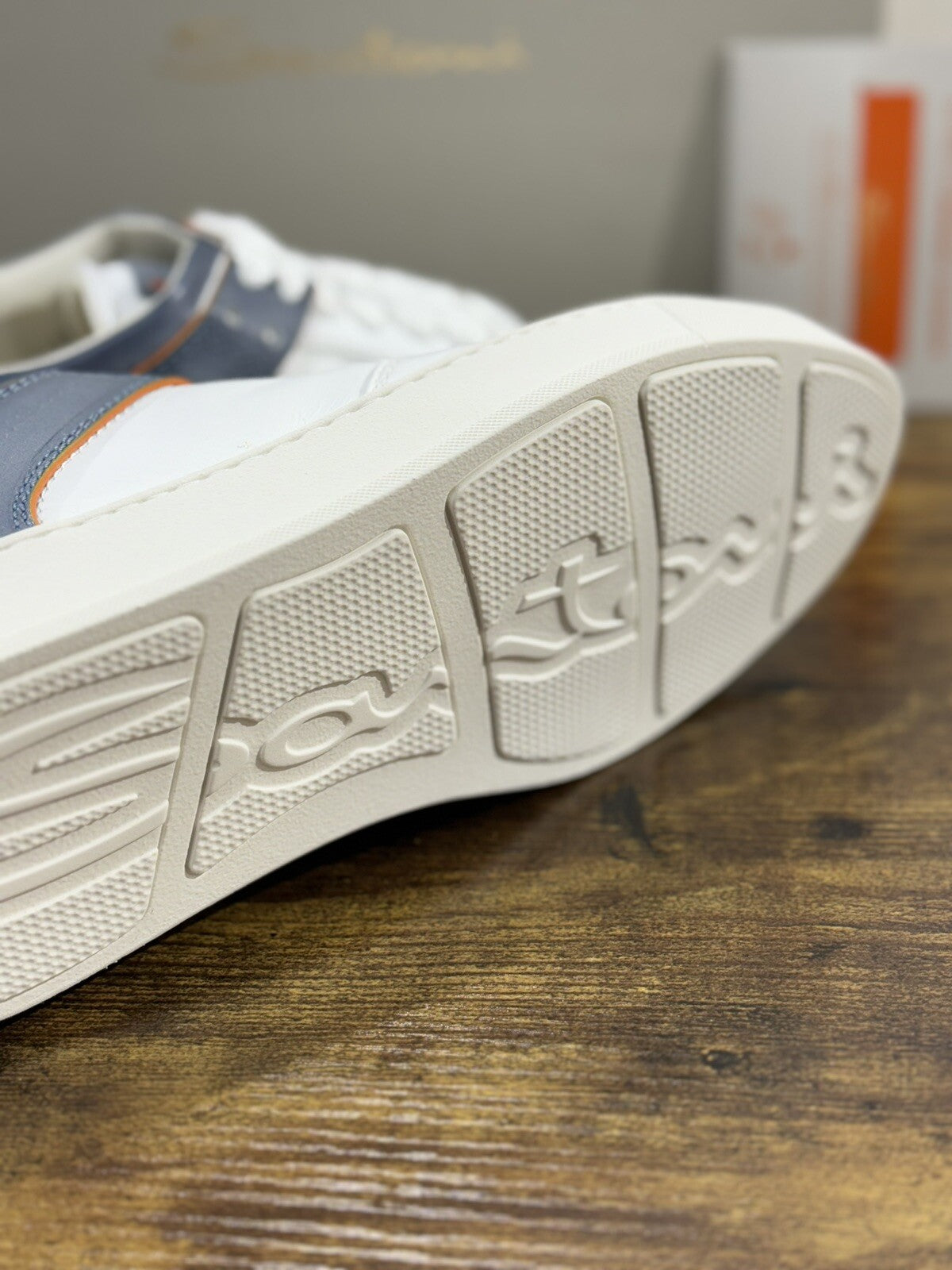 Santoni Sneaker Uomo Icon Pelle Bianca Luxury Men Santoni Shoes Icon 40