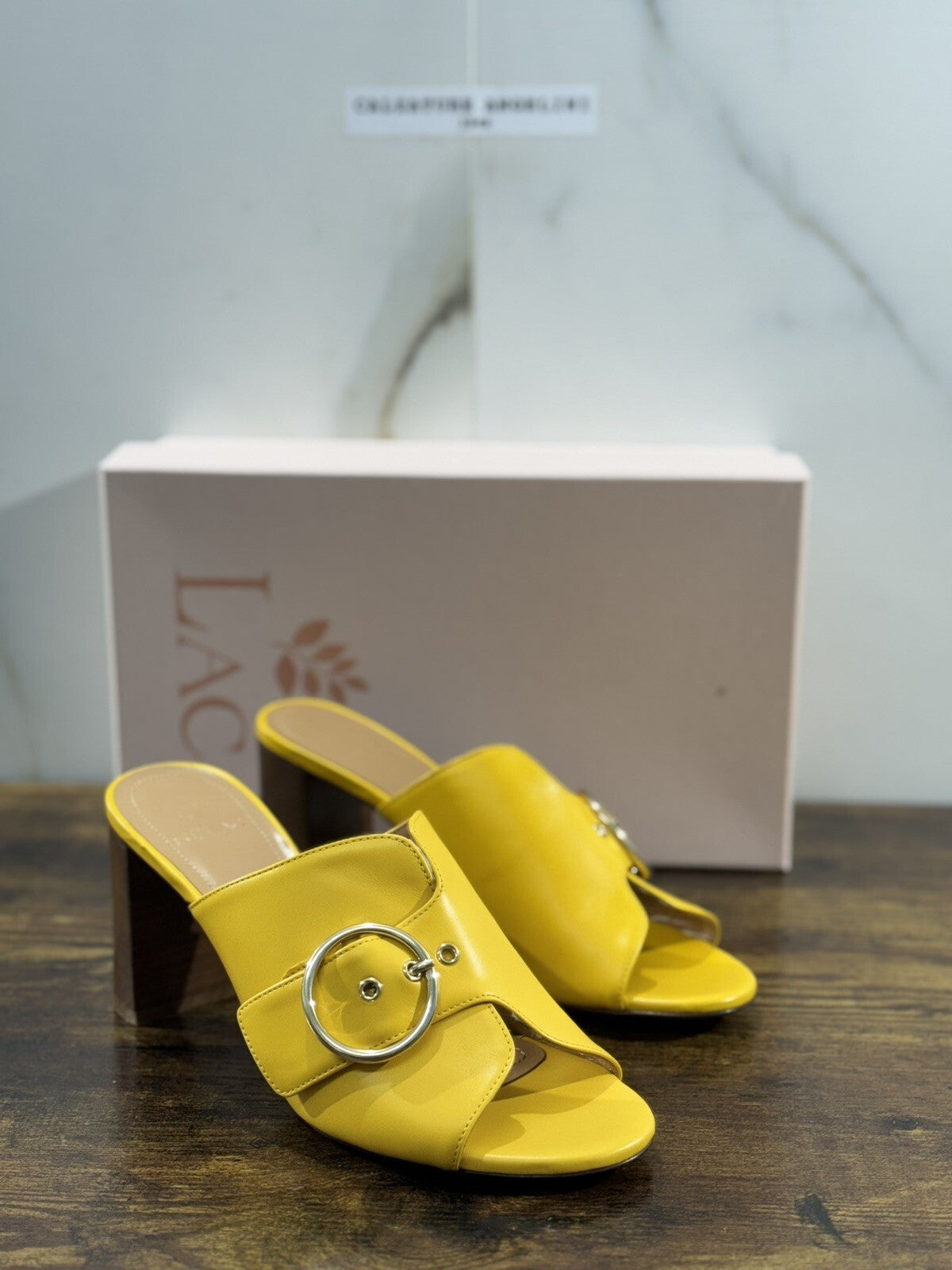 Relac Sandalo Donna Pelle Giallo Handmade Shoes Relac 38.5