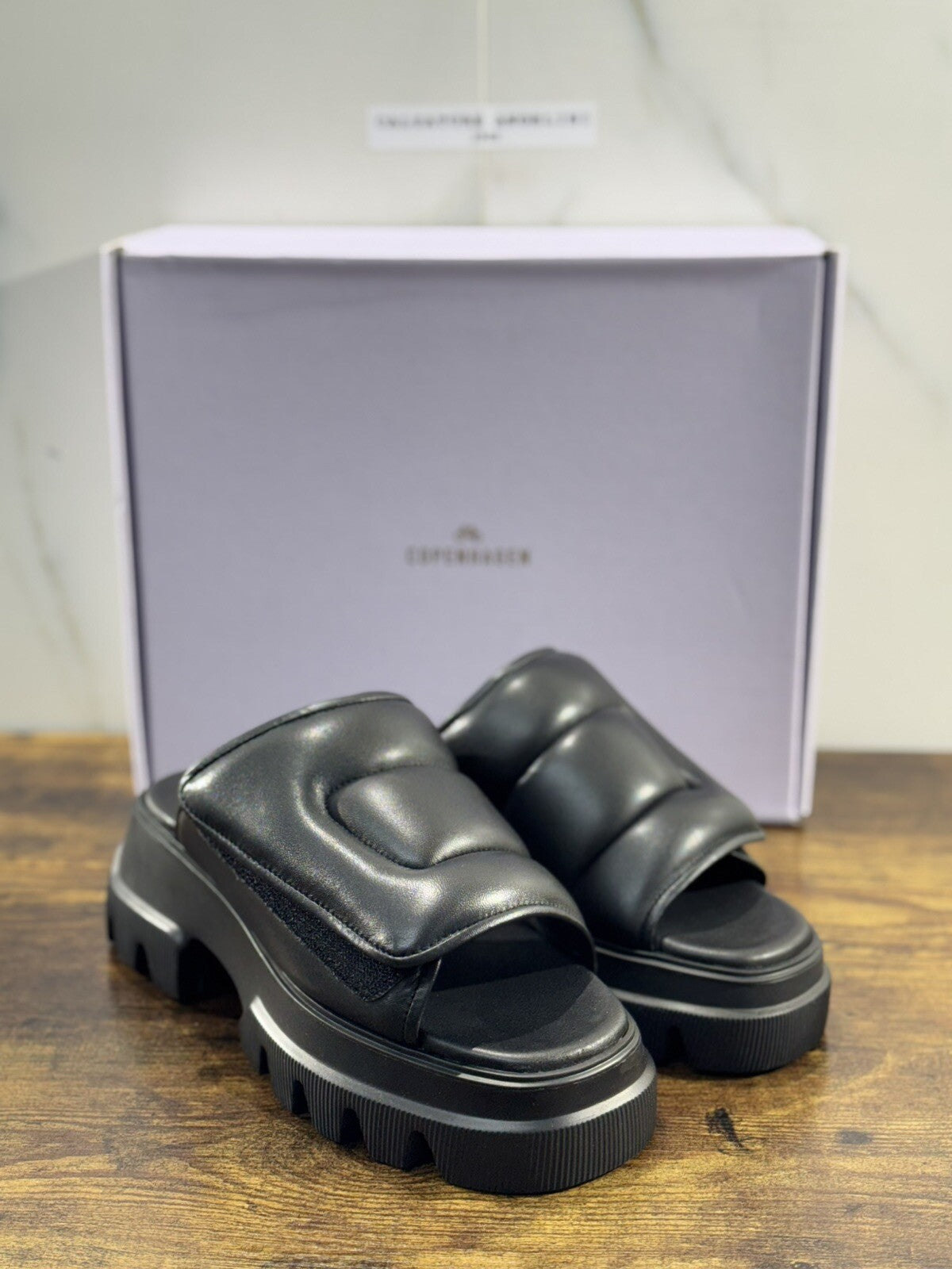 Copenhagen Ciabatta Donna Pelle Nero Extra Light Casual Shoes Woman 39