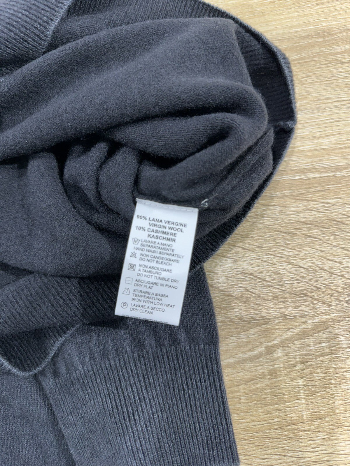 Heritage Maglia Uomo Lana E Cashmere Asfalto Made In Italy 50