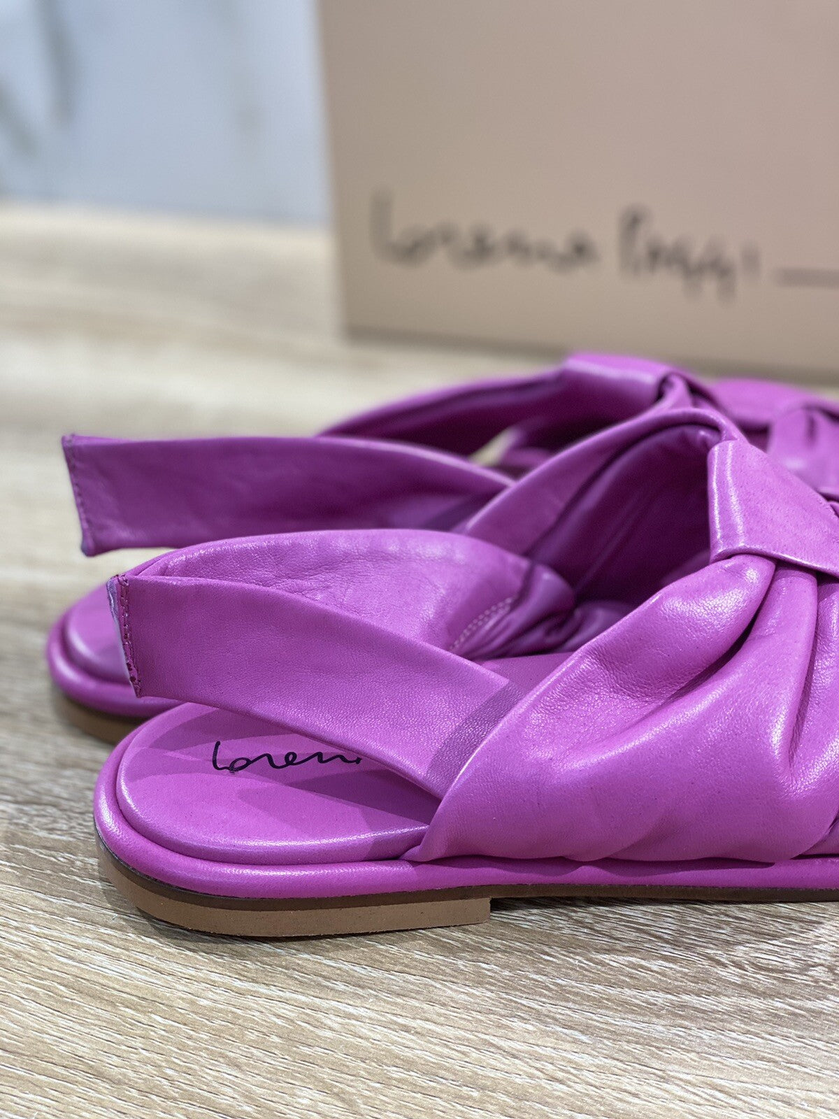 Lorena Paggi Sandalo Donna In Pelle Glicine Super Soft Leather Made In Italy 37
