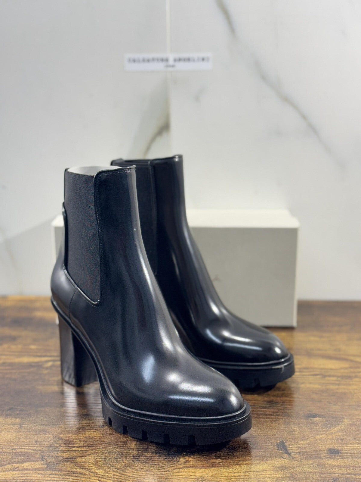 Santoni Tronchetto Donna Pelle Nera Casual Luxury Boot Woman Santoni 39