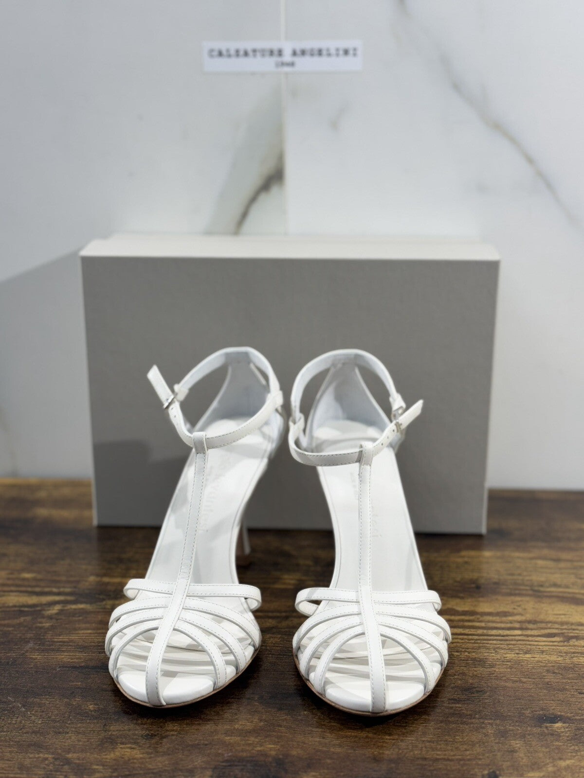 Sergio Levantesi Sandalo Donna Hita Pelle Bianca Luxury Woman Sandal 38