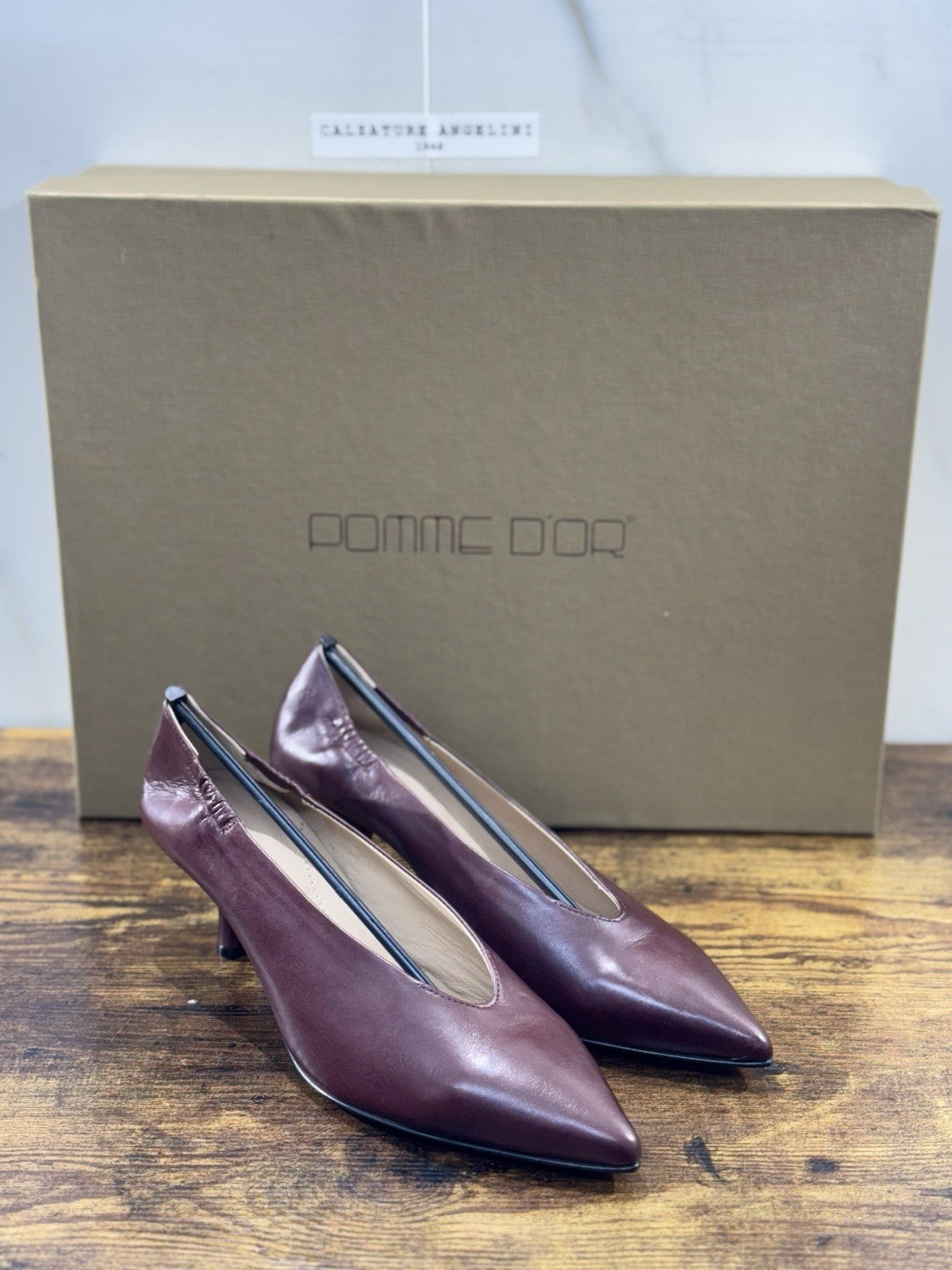 Pomme D’or Decollete’ Pelle Bordo’ Handmade Woman Pomme D’or 41