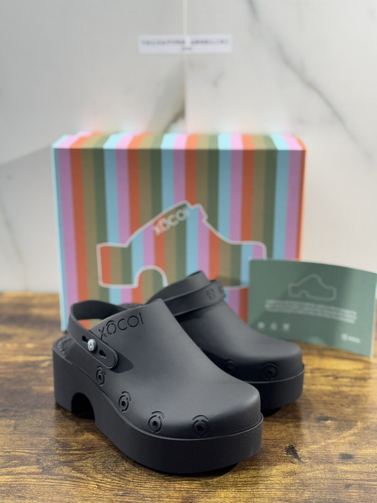 Xocoi Zoccolo Donna In Gomma Casual Clogs Nero Woman 36