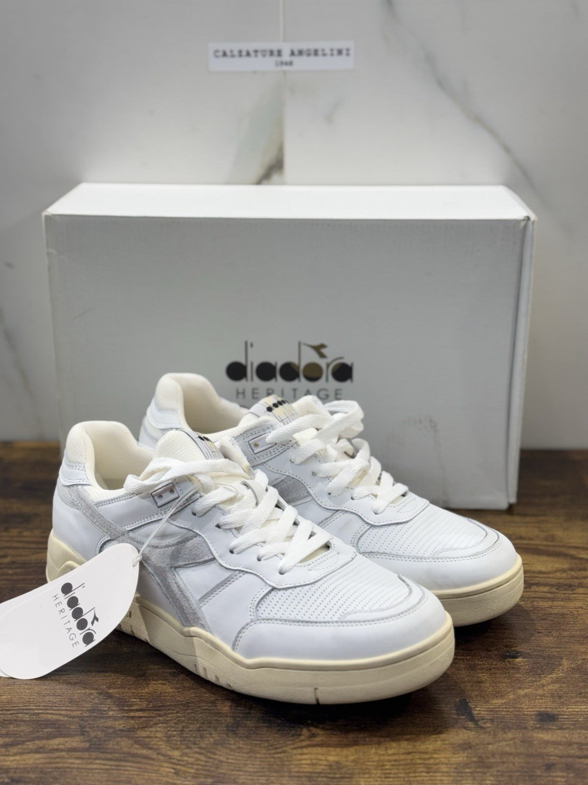 diadora heritage Sneaker B.560 Used White Made In Italy Uomo 45