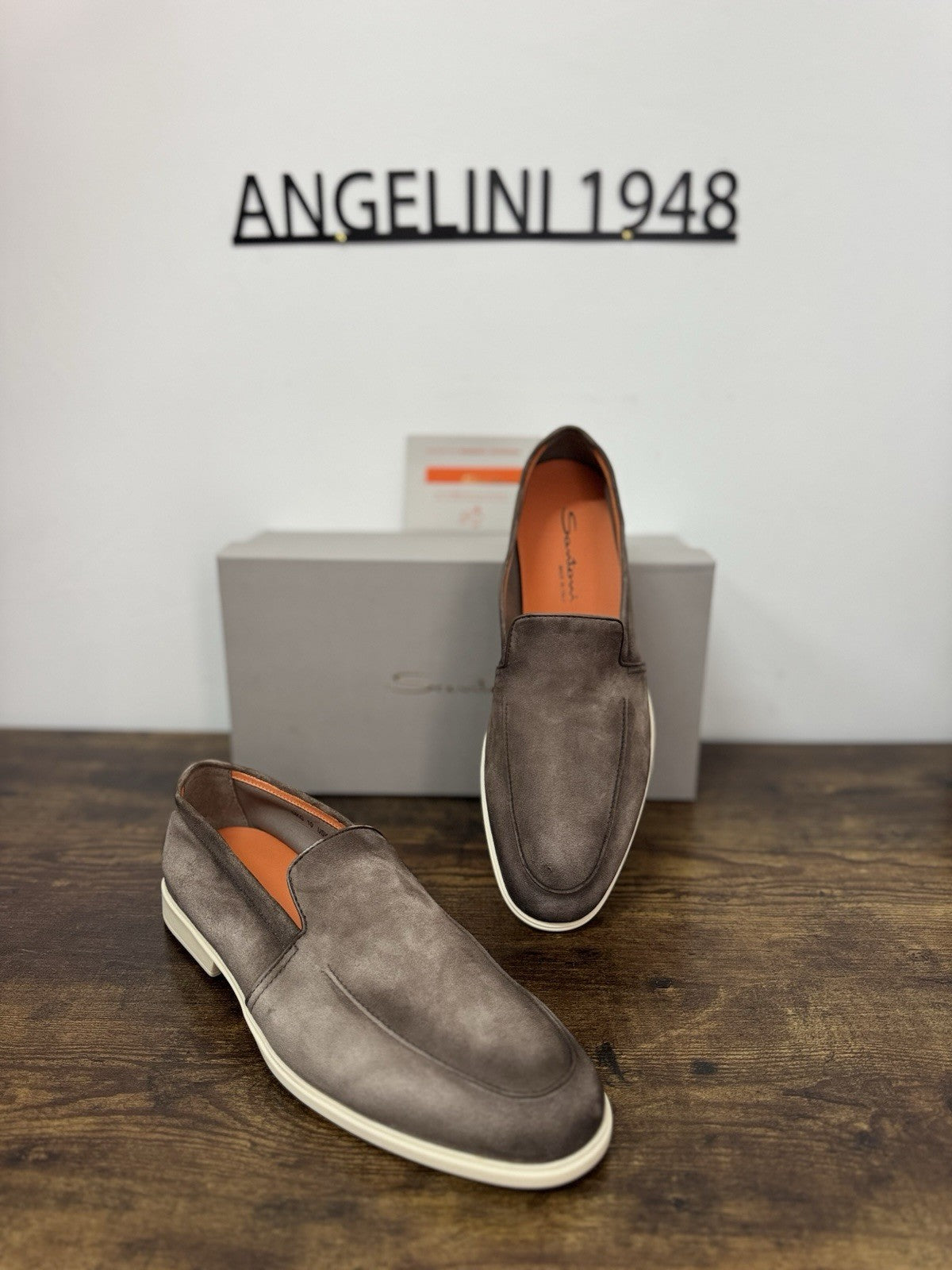 Santoni Mocassino Summer Walk Suede Brown Casual Santoni Uomo 44