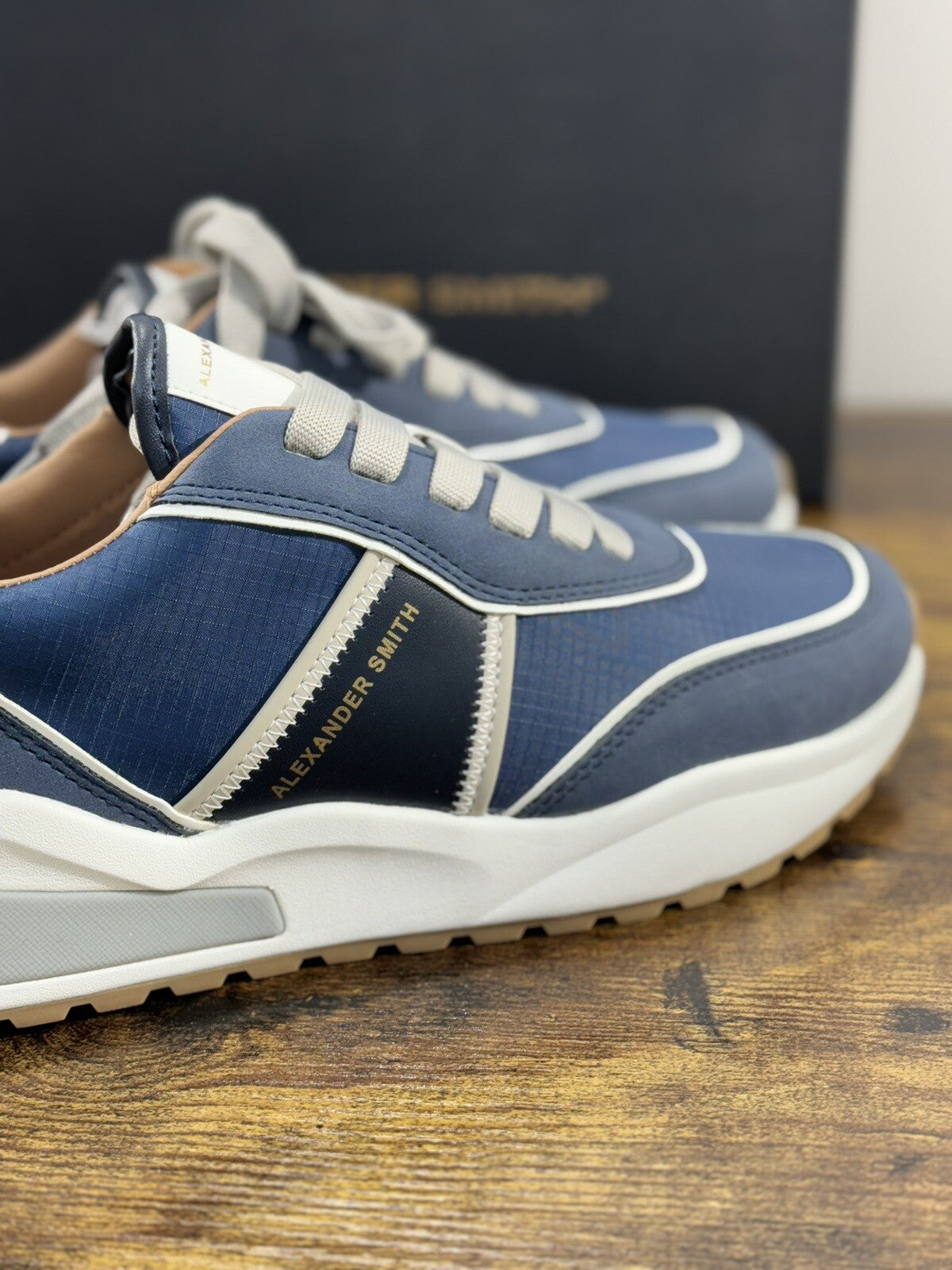 Alexander Smith London Sneaker Donna Edo Dover Pelle Blu 39