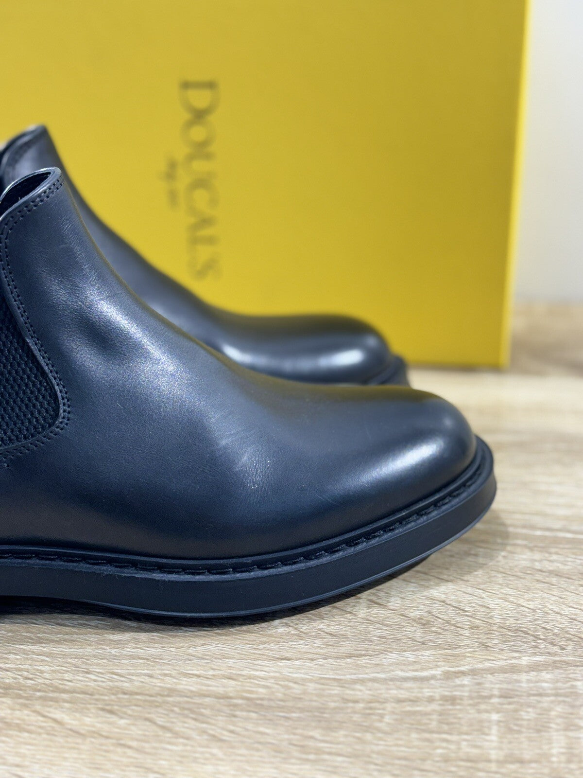 Doucal’s Chelsea Boot Uomo Luxury Men Doucal’s Men Boot Pelle Nero 40