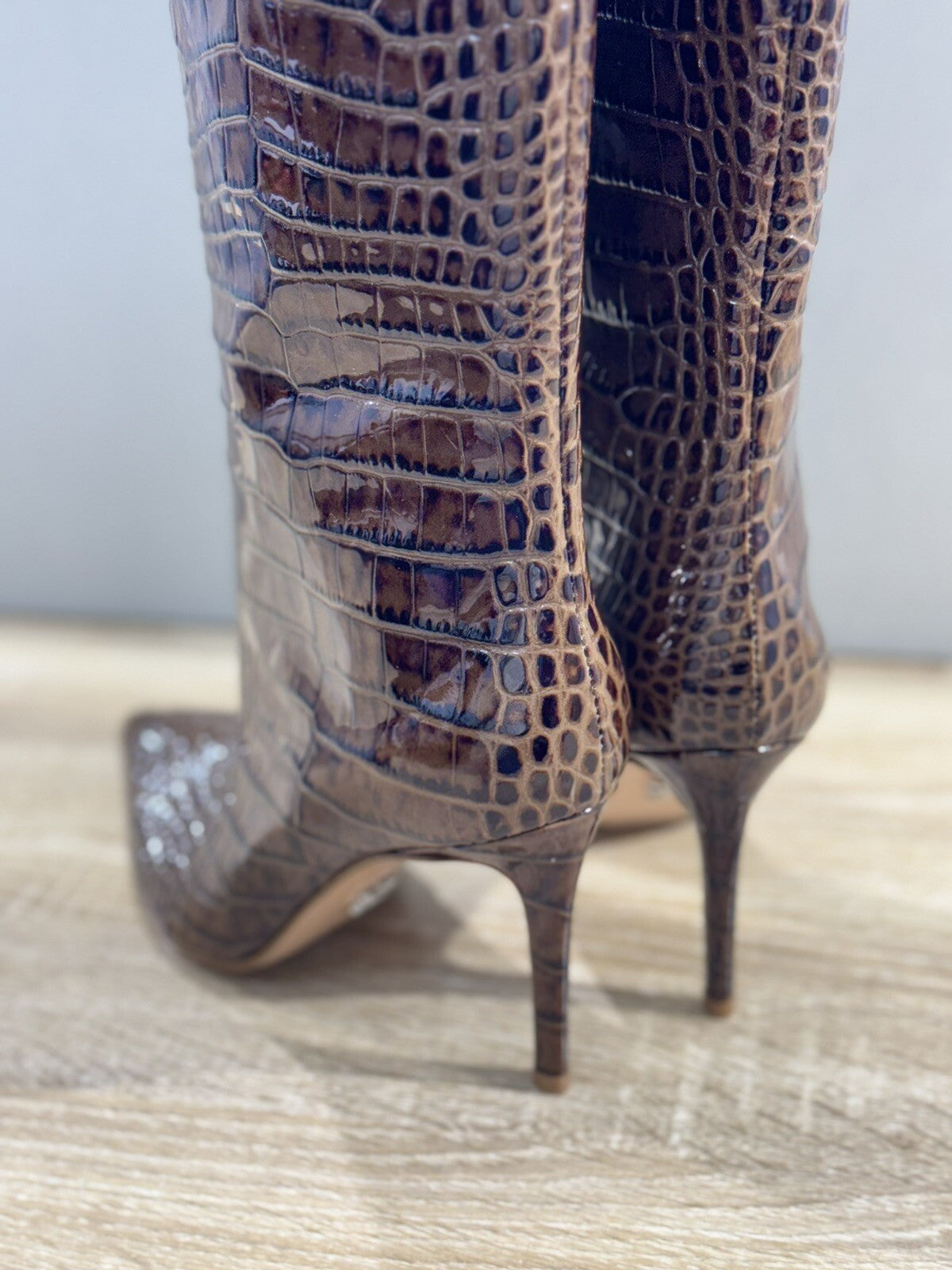 Sergio Levantesi Stivale Donna Denise Pelle Marrone Luxury Boot 36