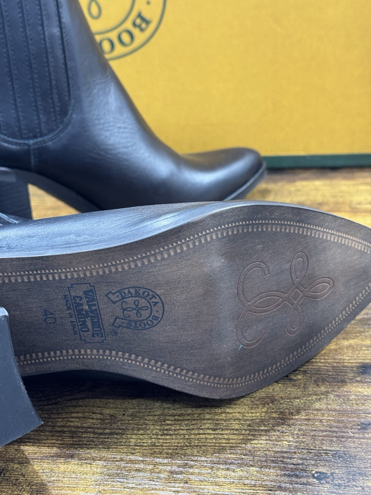 Dakota Boots Stivaletto Texano Donna Pelle Nero Top Quality 40