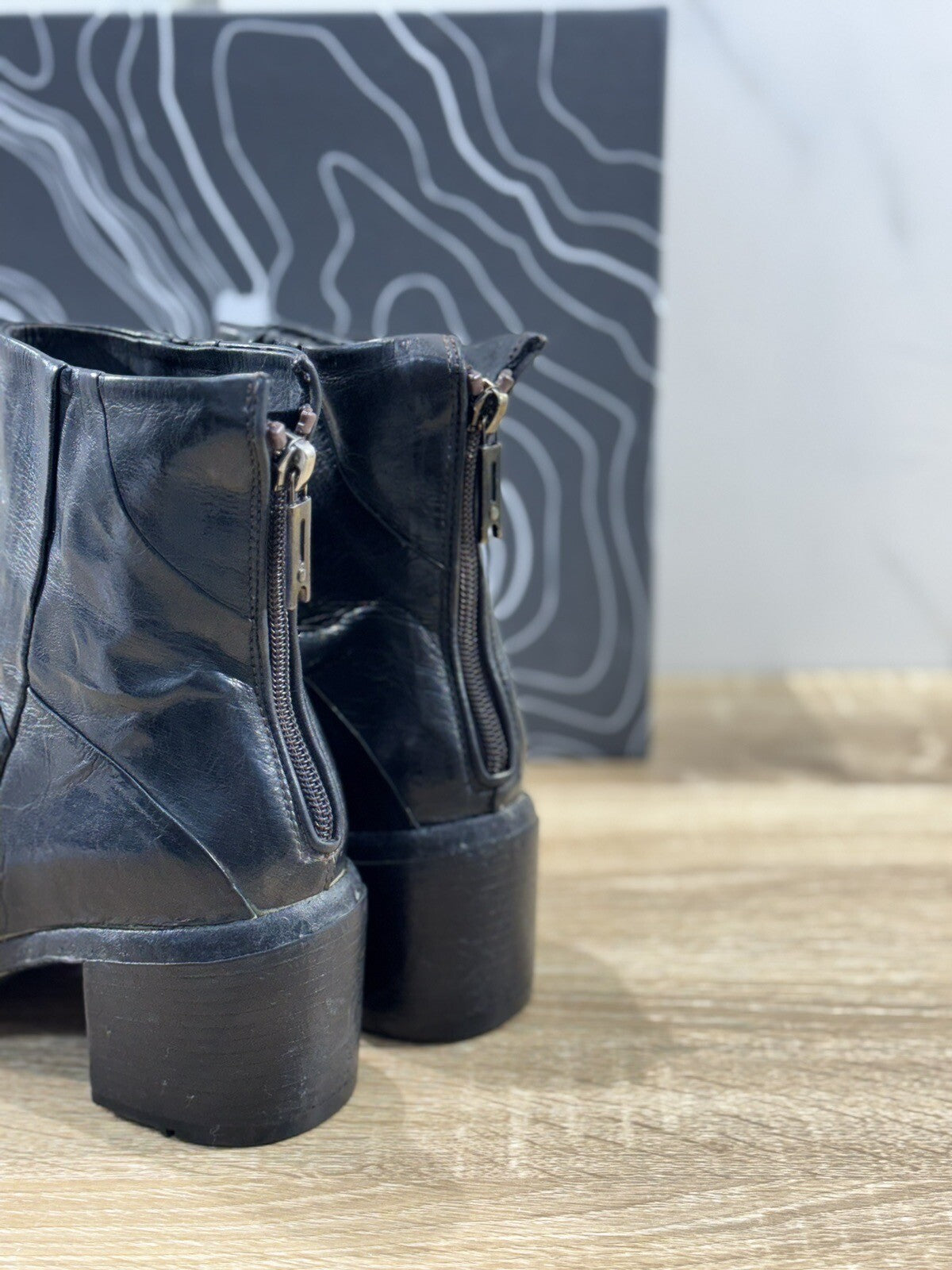 Lemargo Stivaletto Donna Luxury Fondo Gomma Vibram Pelle Nero Causal Boot 37