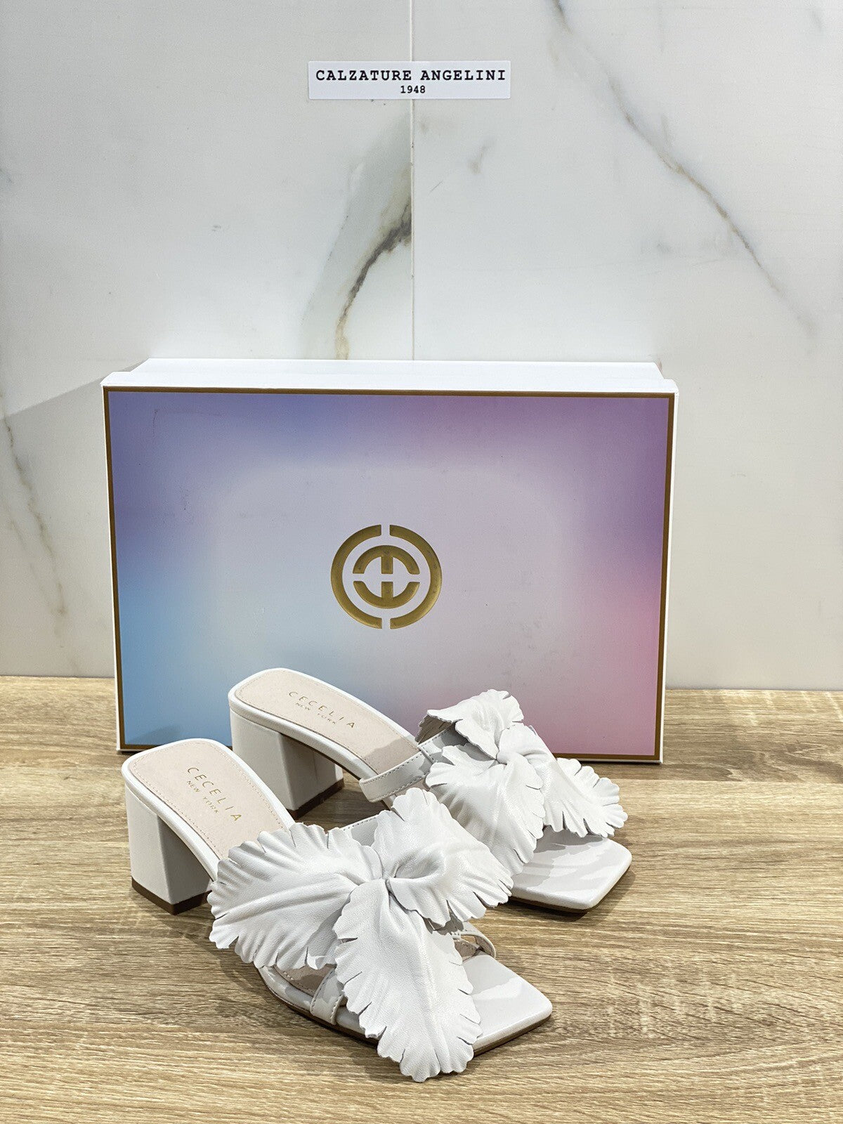 Cecelia New York Sandalo Ciabatta Donna Pelle WhiteCasual Luxury Woman Sandal 37