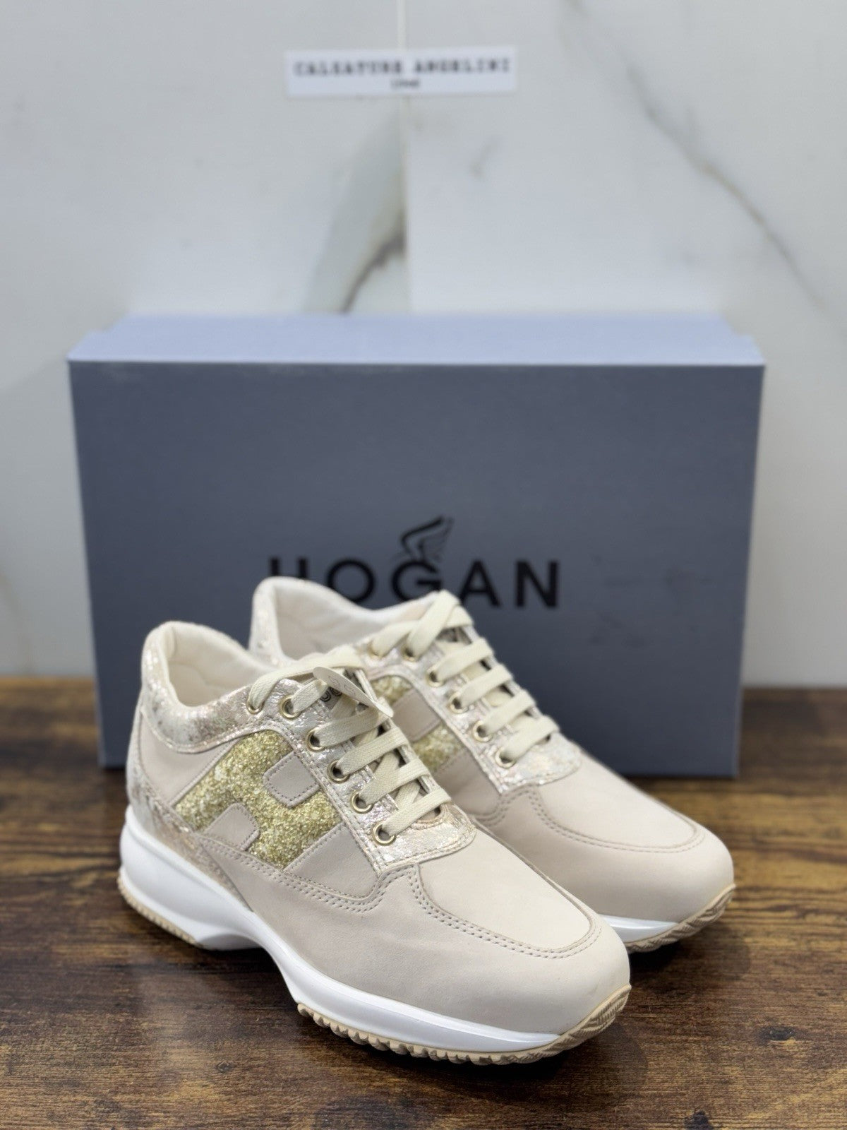 Hogan Interactive Pelle Beige Casual Hogan Donna 35