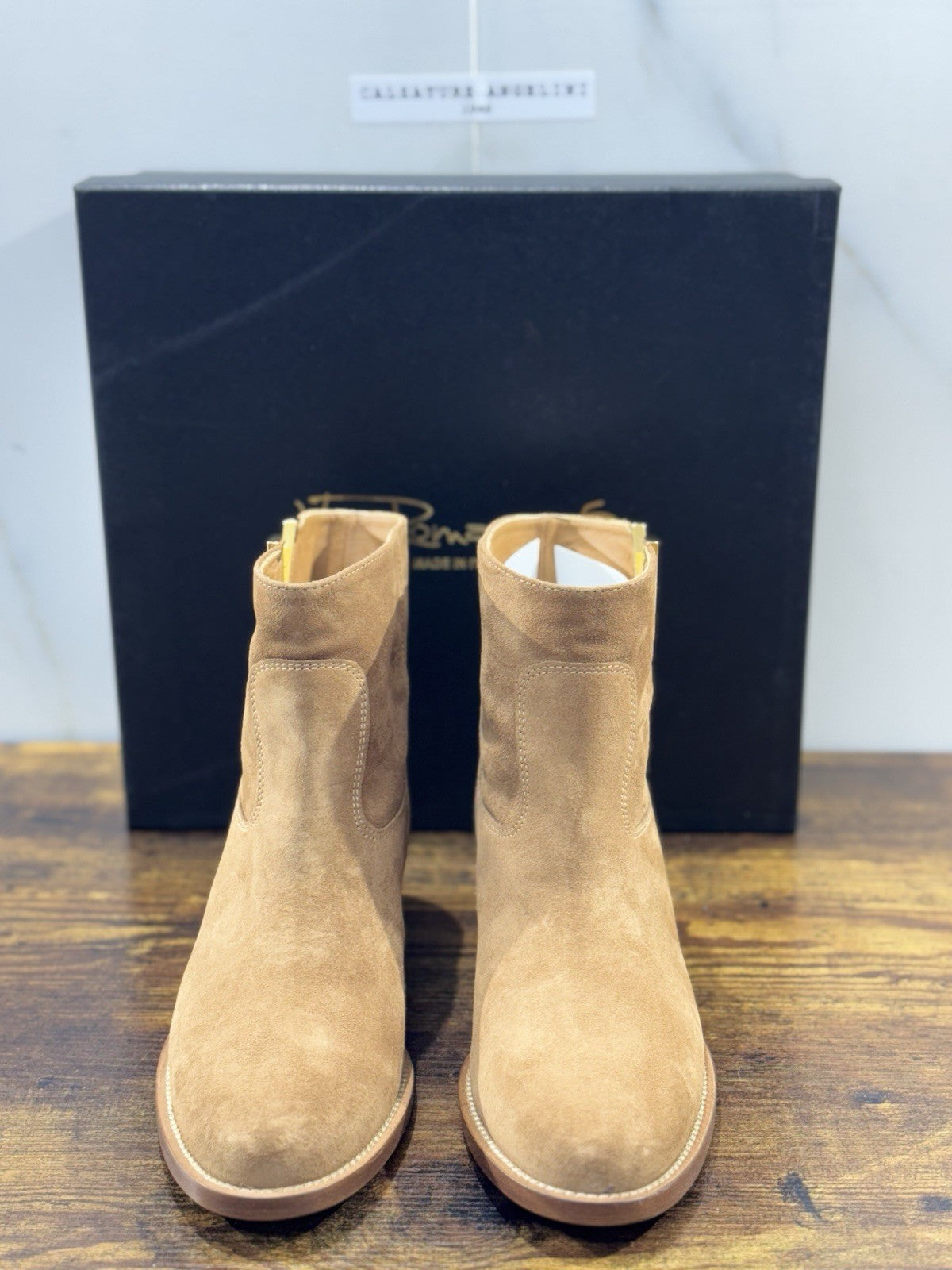 Via Roma 15 Stivaletto Pelle Suede Martora Via Roma Donna 36