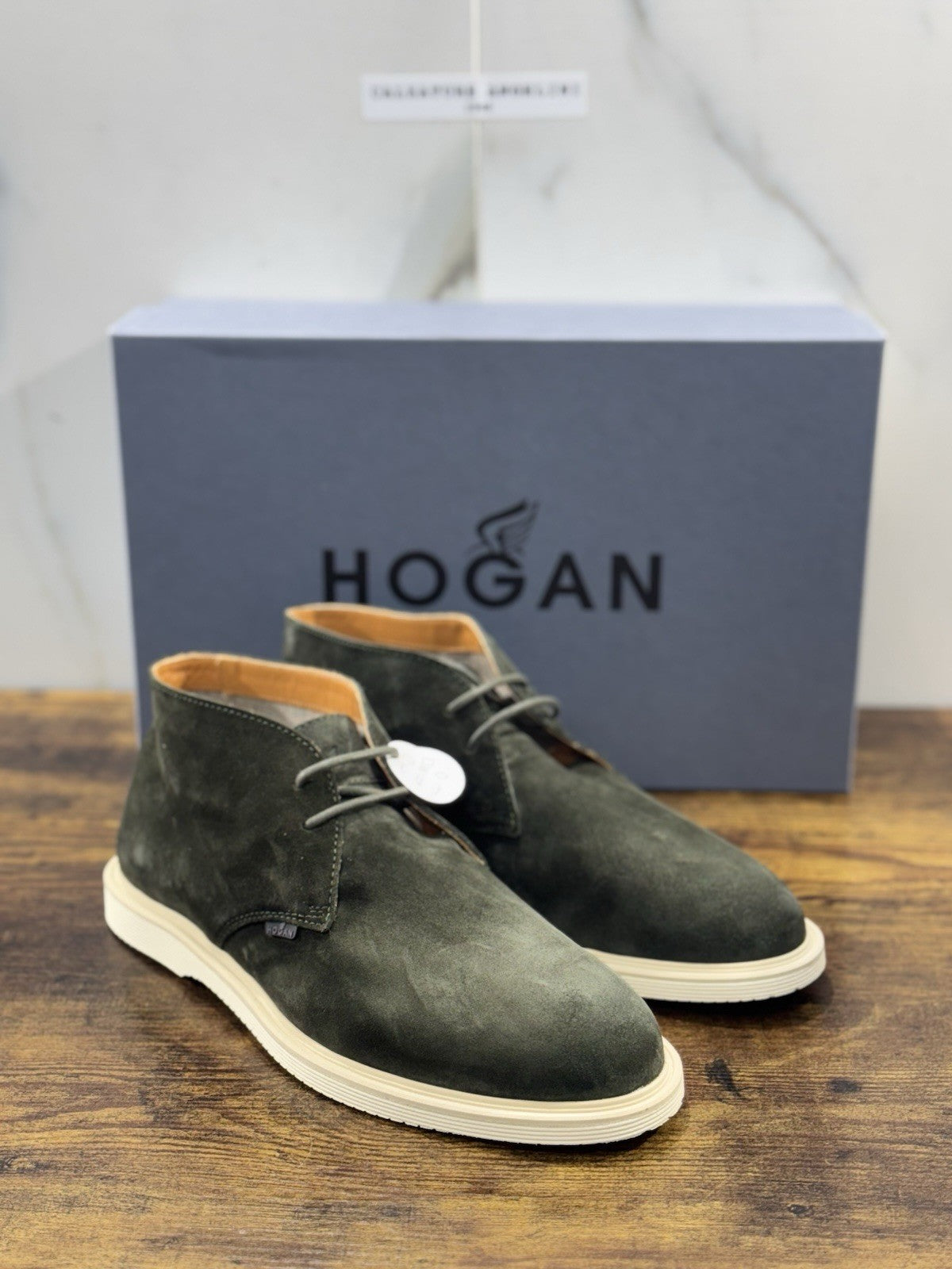 Hogan H633 Polacco Suede Muschio Memory Foam Casual Hogan Uomo 41