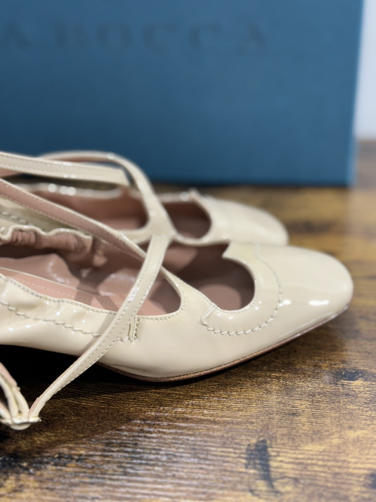 A.Bocca Two For Love Scarpa Donna Pelle Sabbia Con Tacco Luxury Handmade 35