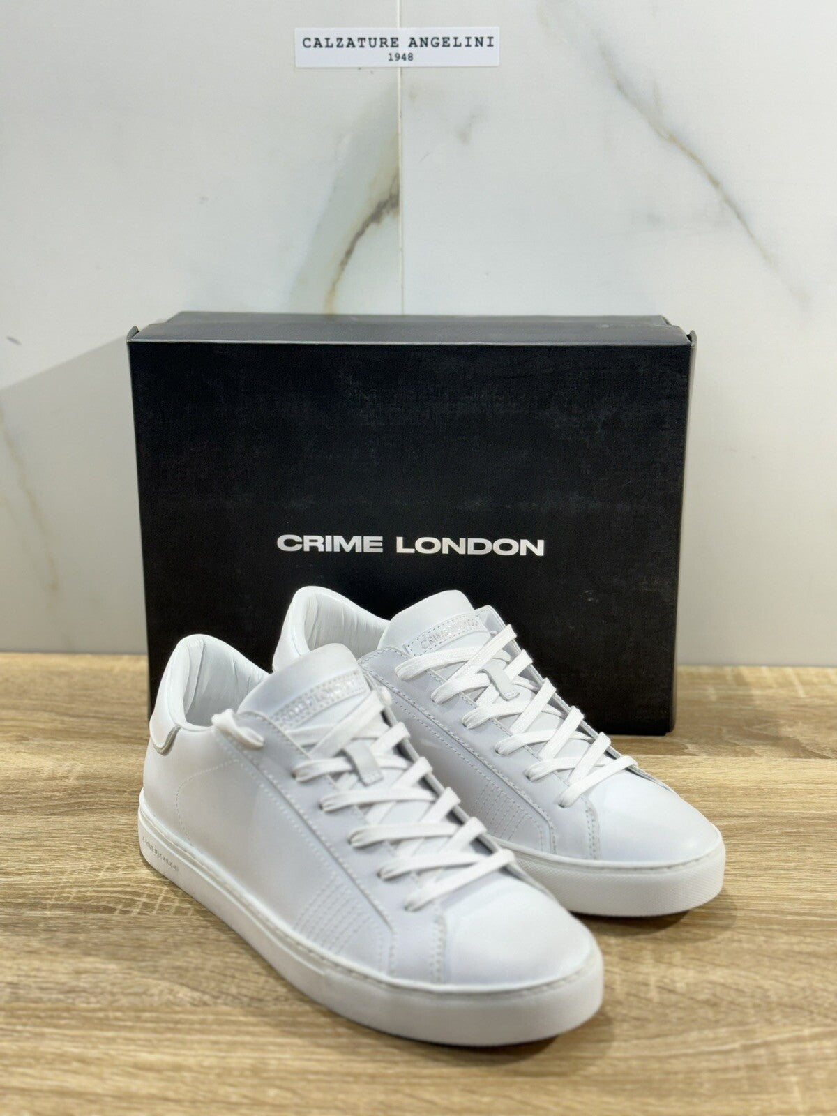 Crime London Sneaker Uomo Low Top Essential Pelle Casual Men Shoes 40