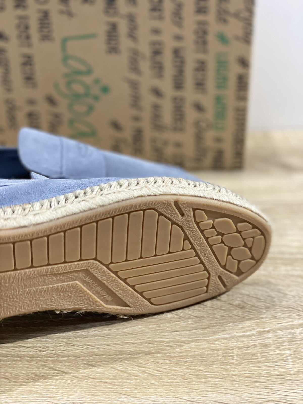 Lagoa Mocassino Uomo Suede Avio Summer Walk Fondo Gomma 40
