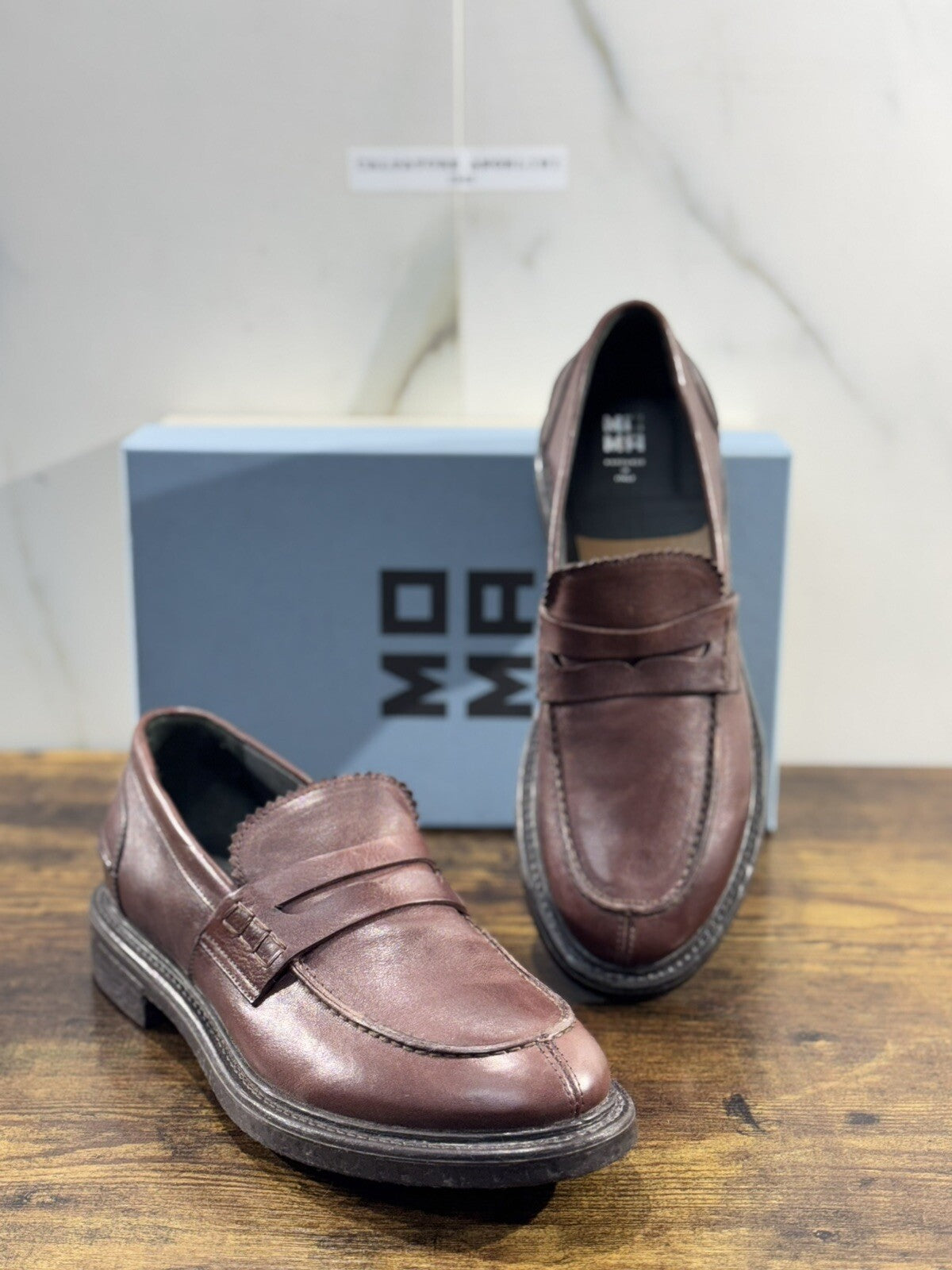 Moma Mocassino Uomo Pelle Cusna Ebano luxury moma men shoes 42.5