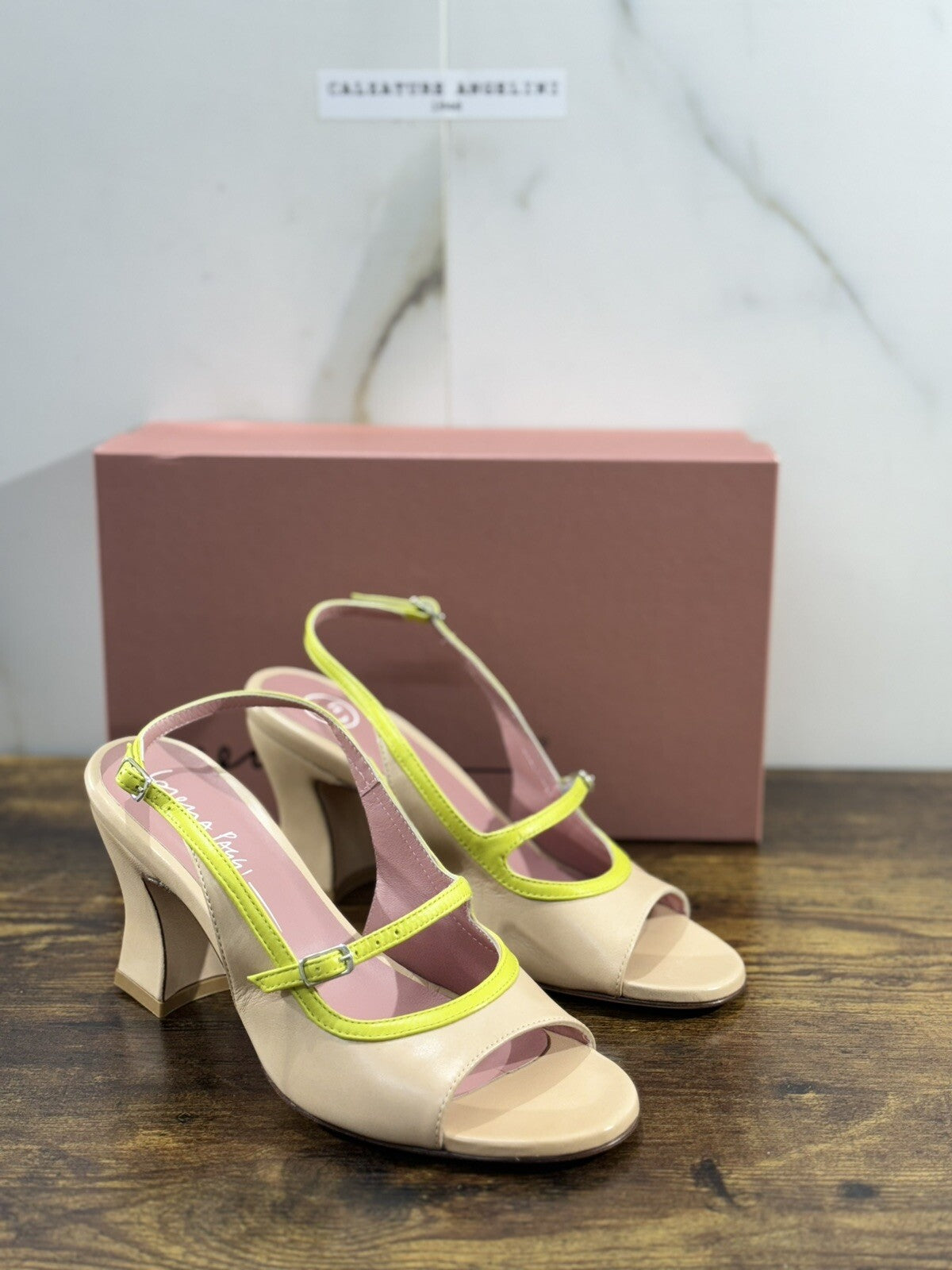 Lorena Paggi Sandalo Donna In Pelle Beige Super Soft Made In Italy 40