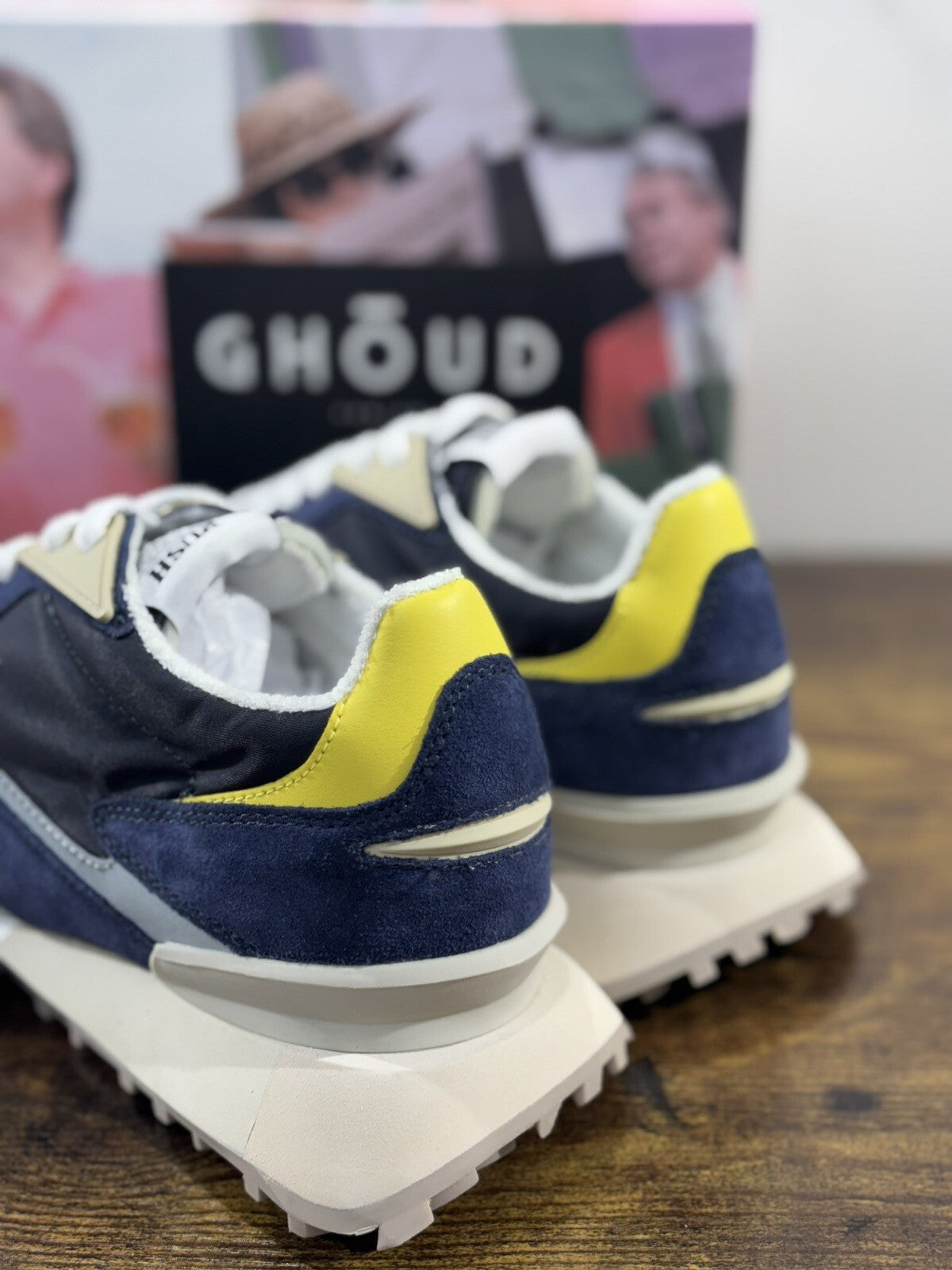 Ghoud Rush Sneaker Uomo Casual Men Sneaker Ghoud Suede Blu 40