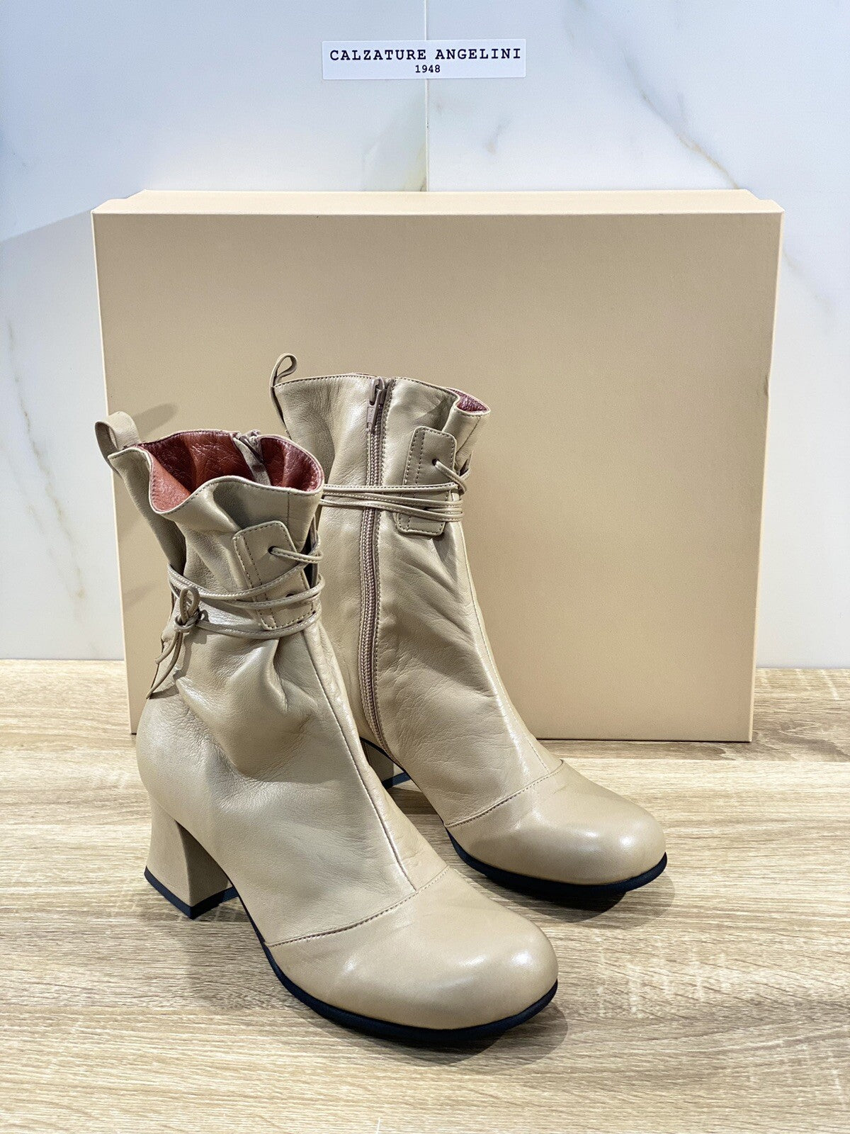 Lorena Paggi Boot donna 22505 pelle Palissandro luxury boot 39