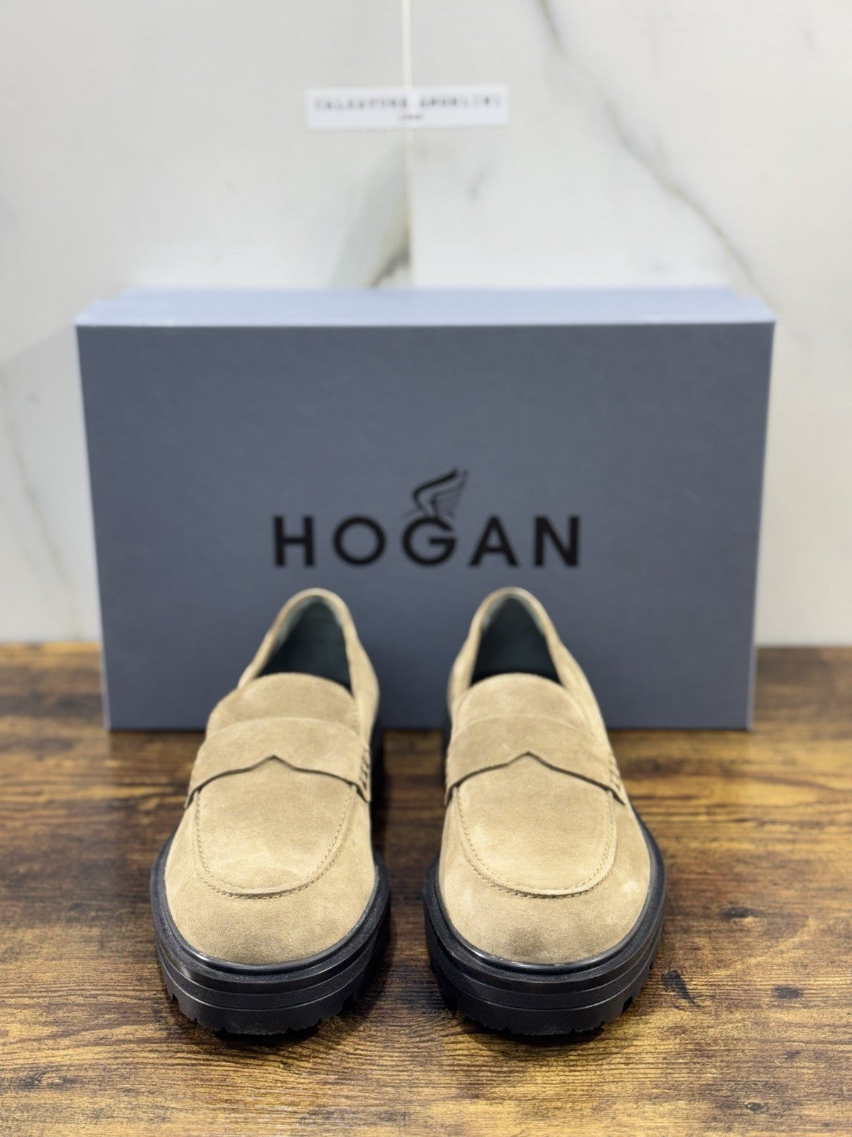 Hogan H673 Mocassino Uomo Suede Beige Extra Light Casual Hogan 40