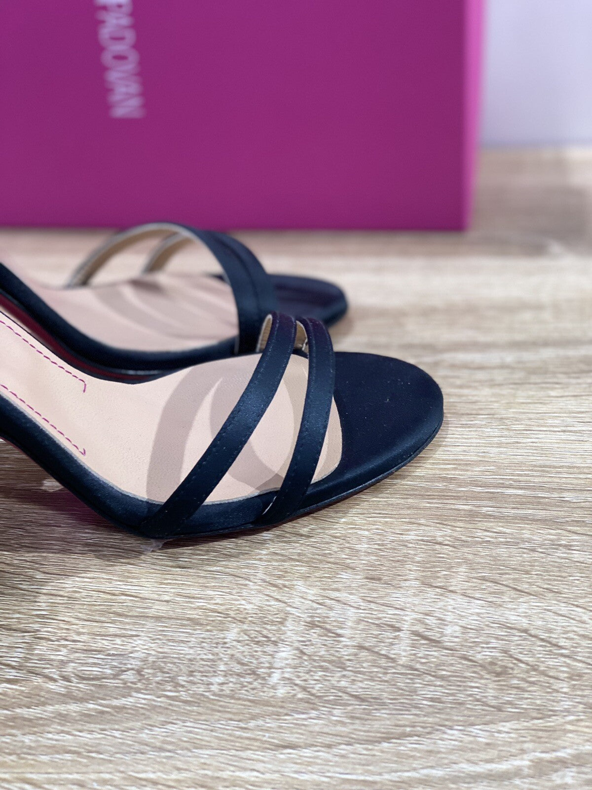 Luciano Padovan Sandalo donna Dallas raso Nero luxury sandal 39