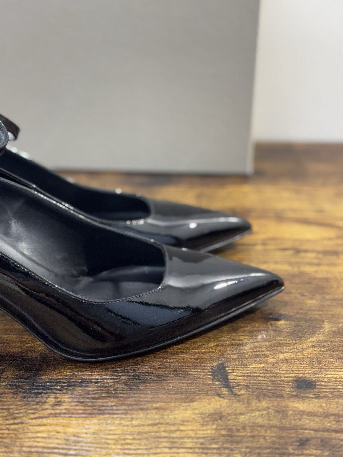 Sergio Levantesi Décolleté Pelle Nero Vernice Luxury Made In Italy Donna 41